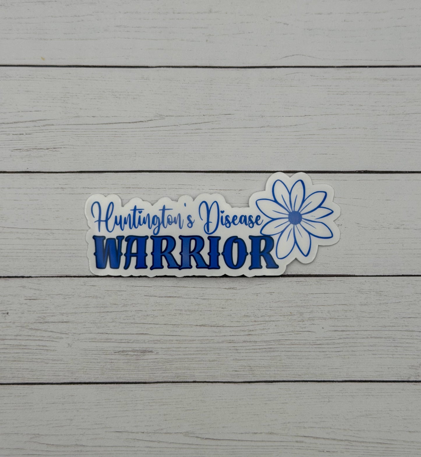 Huntington's Disease Warrior Flower Sticker