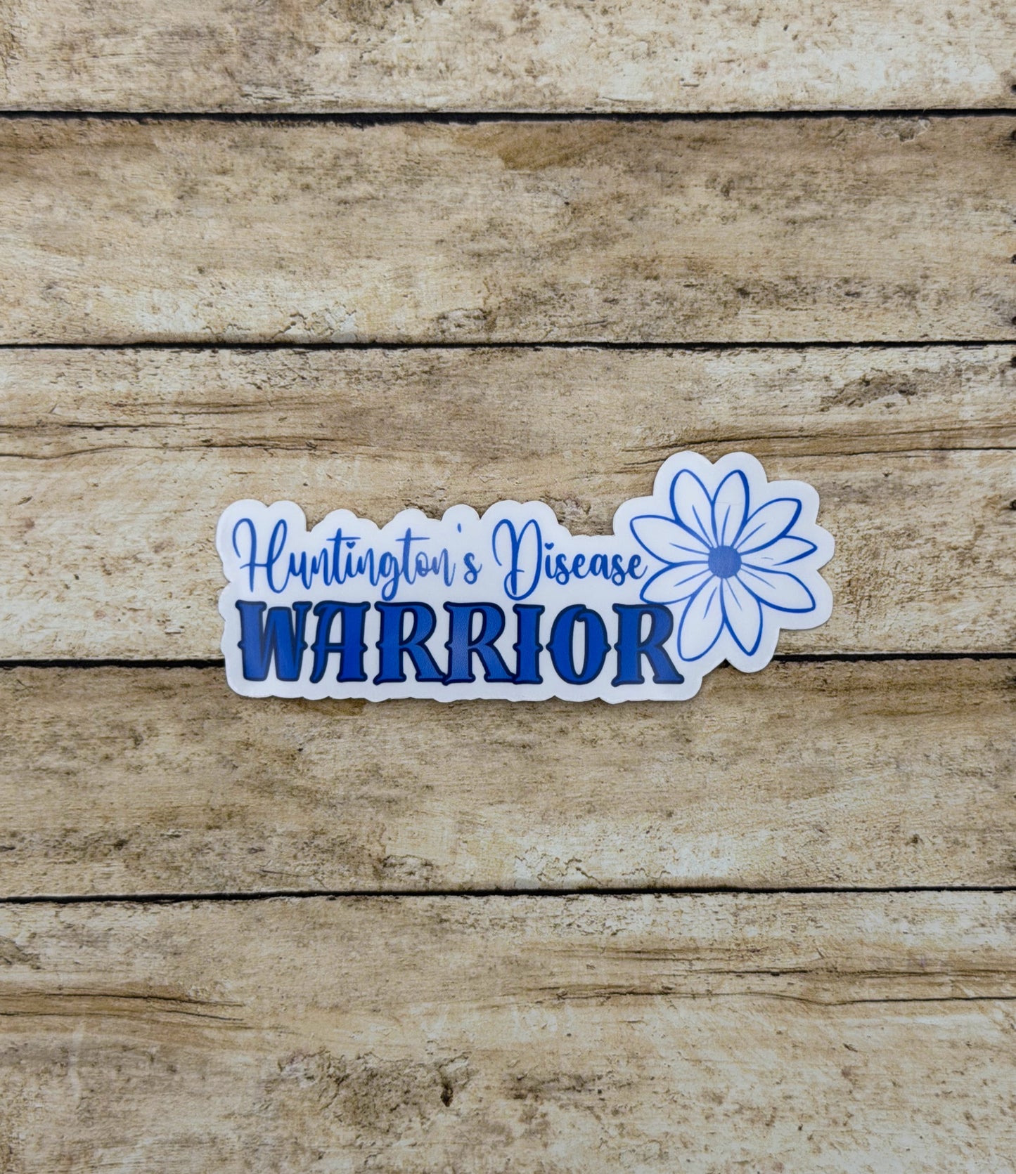 Huntington's Disease Warrior Flower Sticker