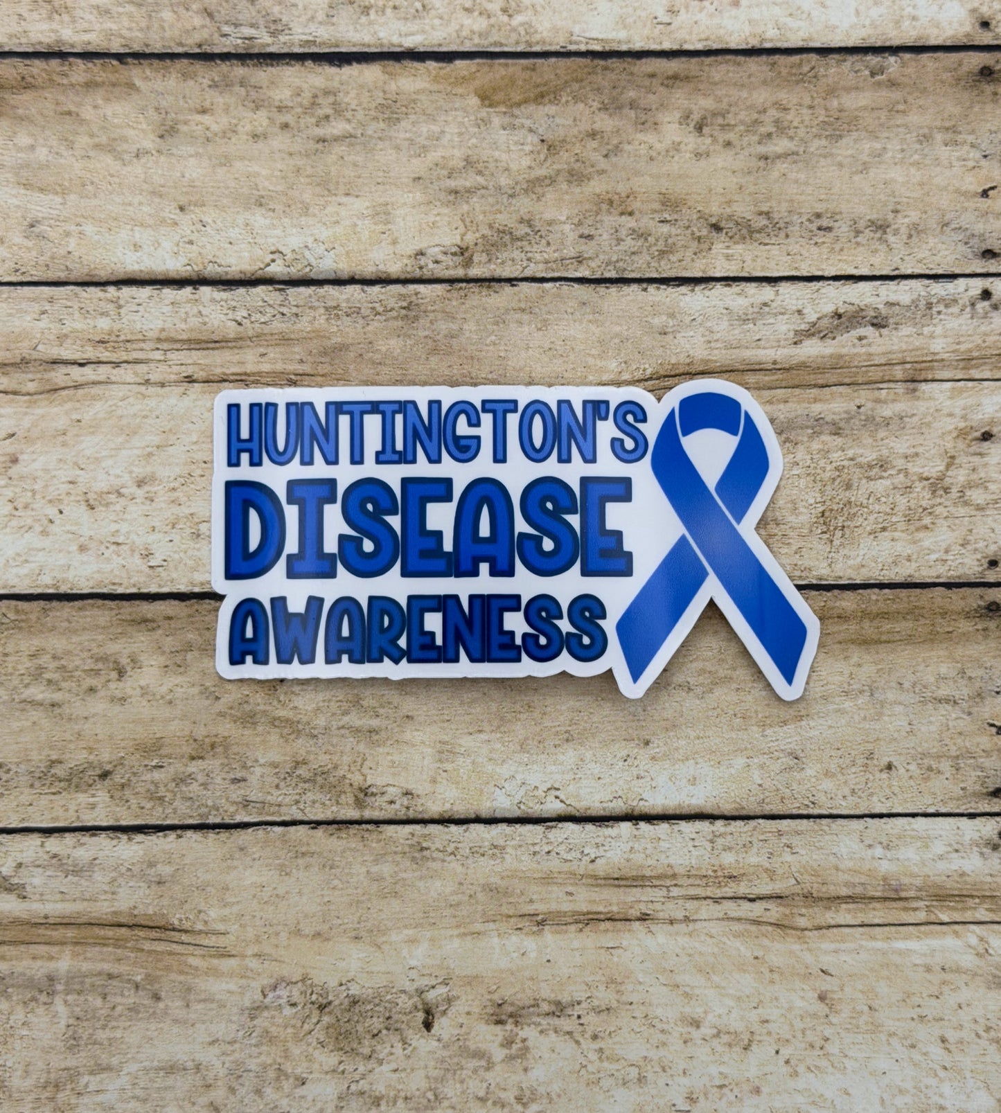 Huntington's Disease Awareness with Ribbon Sticker