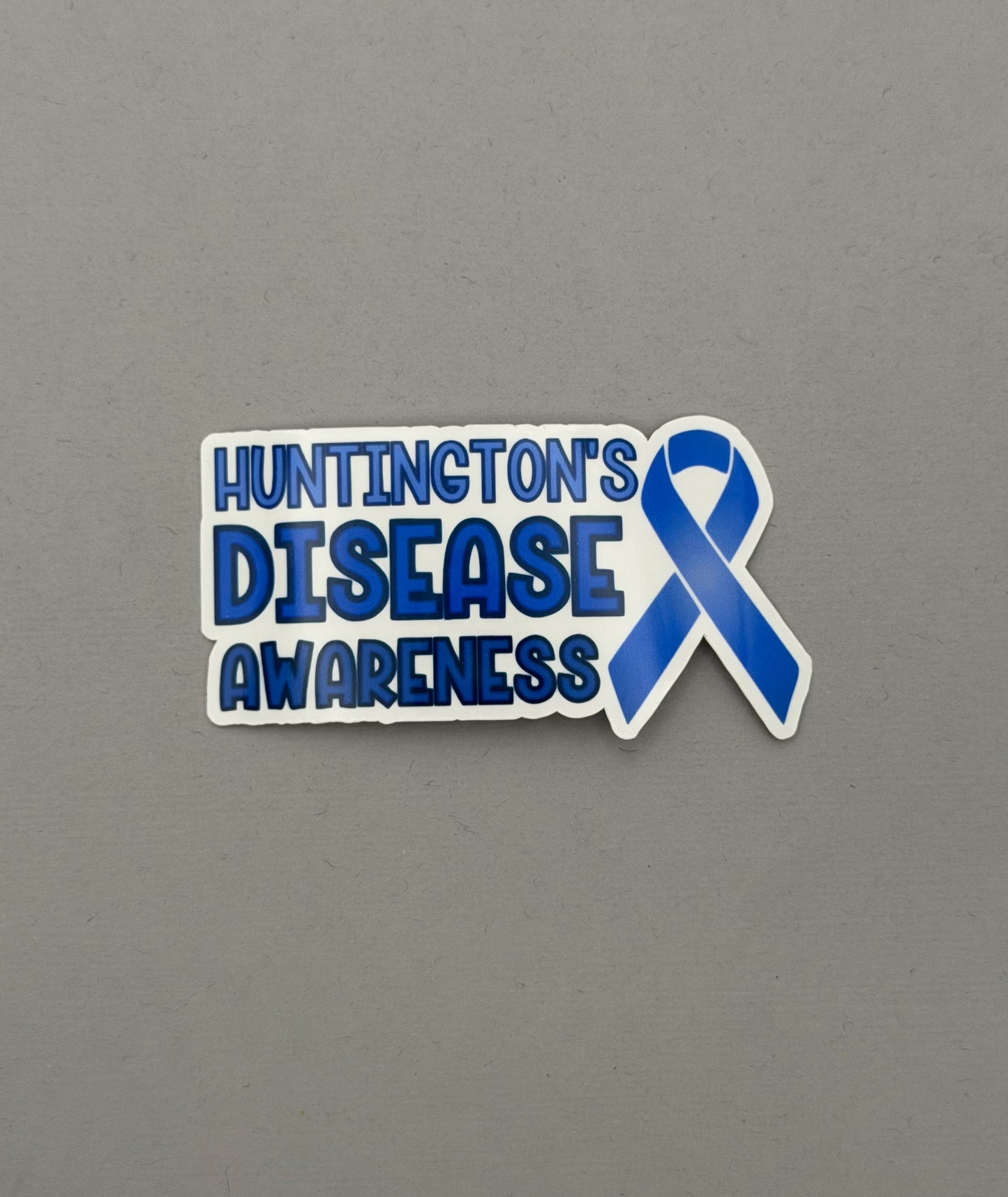 Huntington's Disease Awareness with Ribbon Sticker