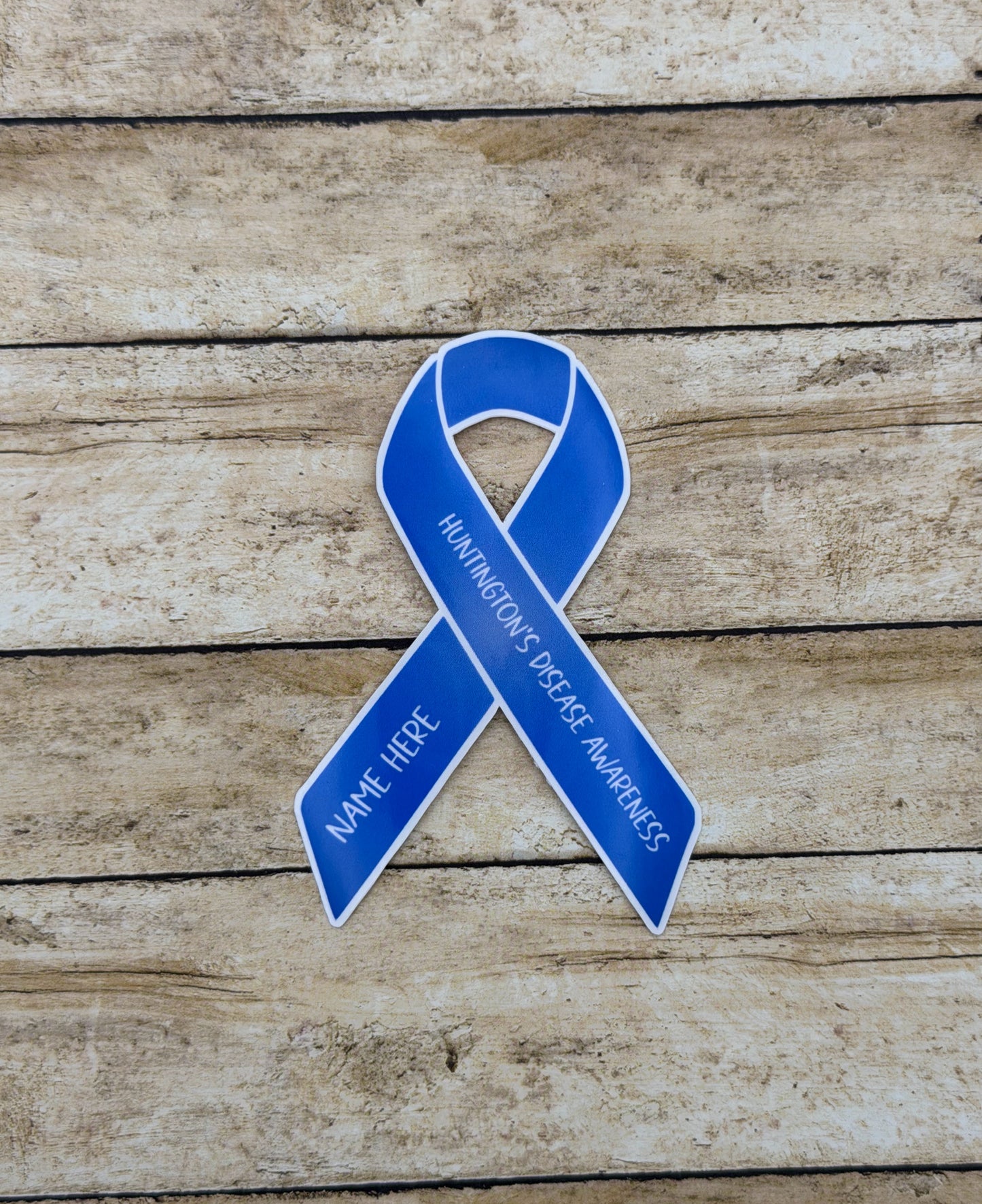 Huntington's Disease Awareness Custom Ribbon Sticker
