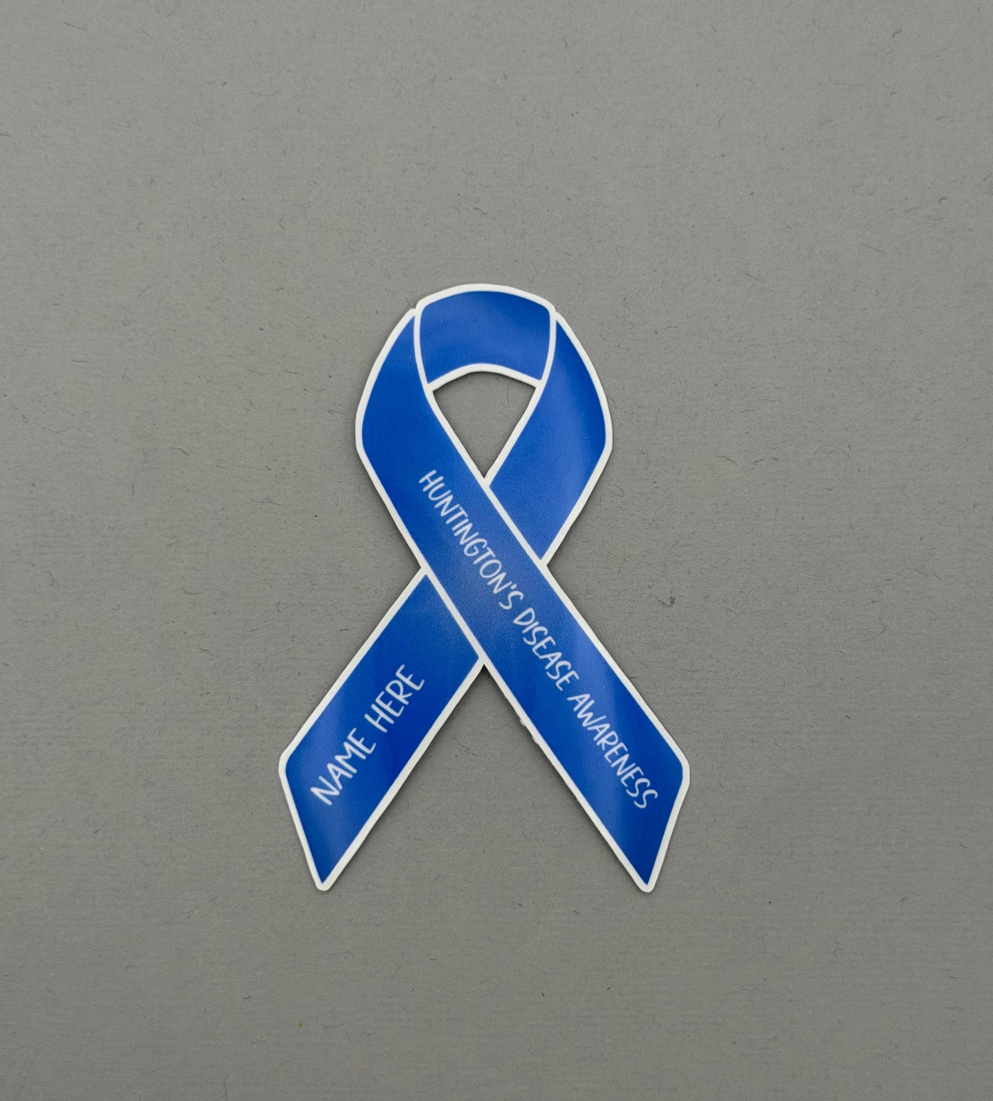 Huntington's Disease Awareness Custom Ribbon Sticker