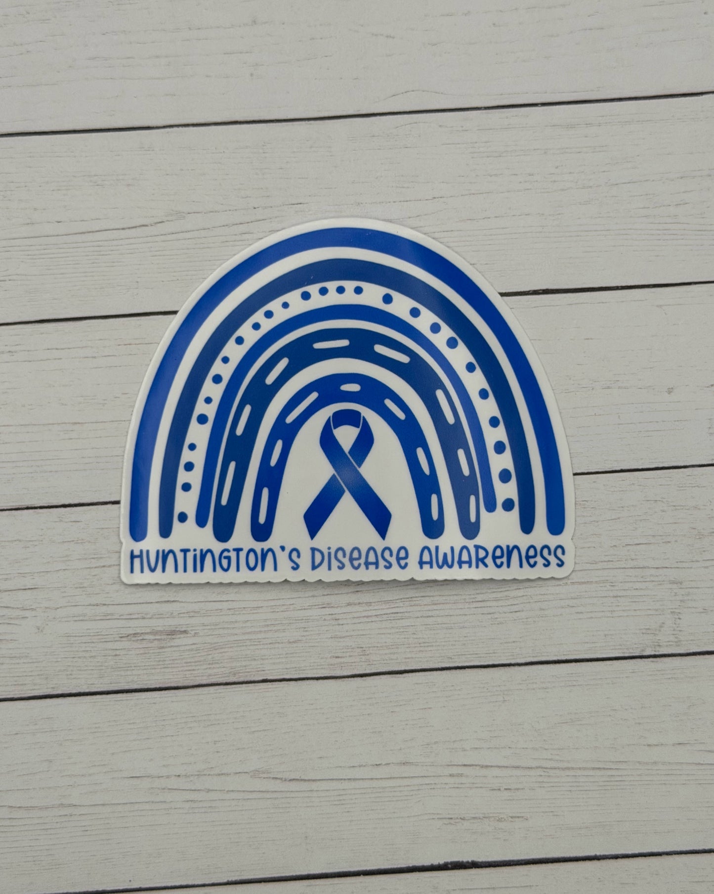 Huntington's Disease Awareness Rainbow Sticker