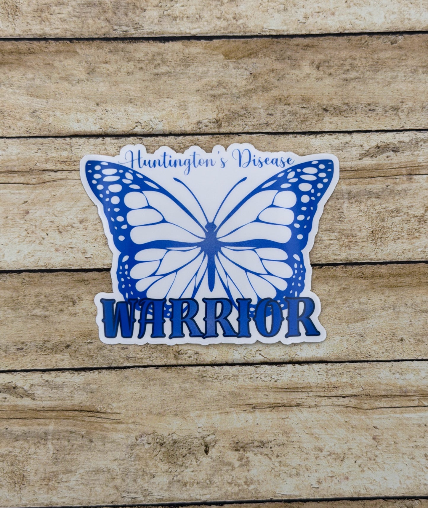 Huntington's Disease Warrior Butterfly Sticker
