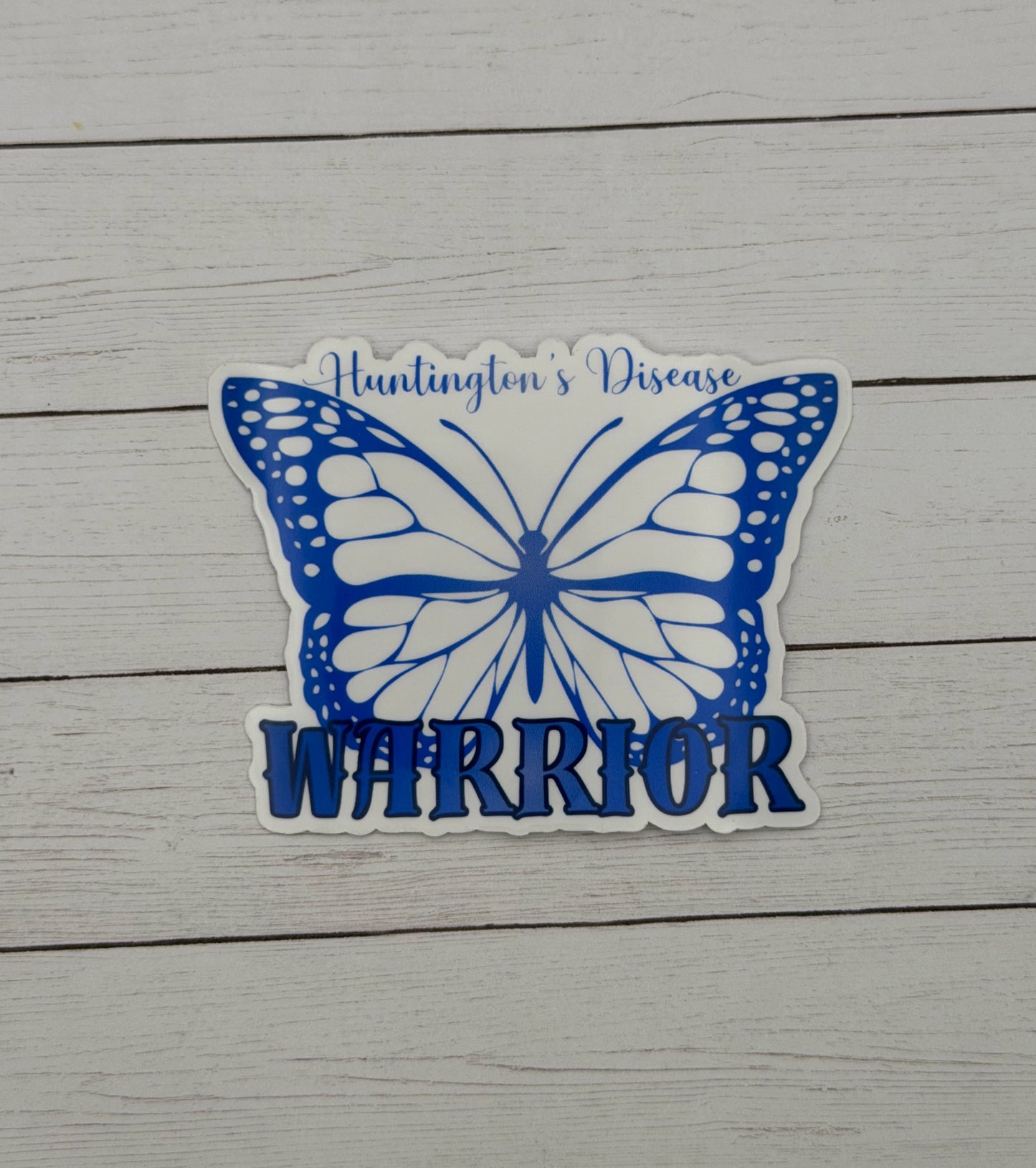 Huntington's Disease Warrior Butterfly Sticker