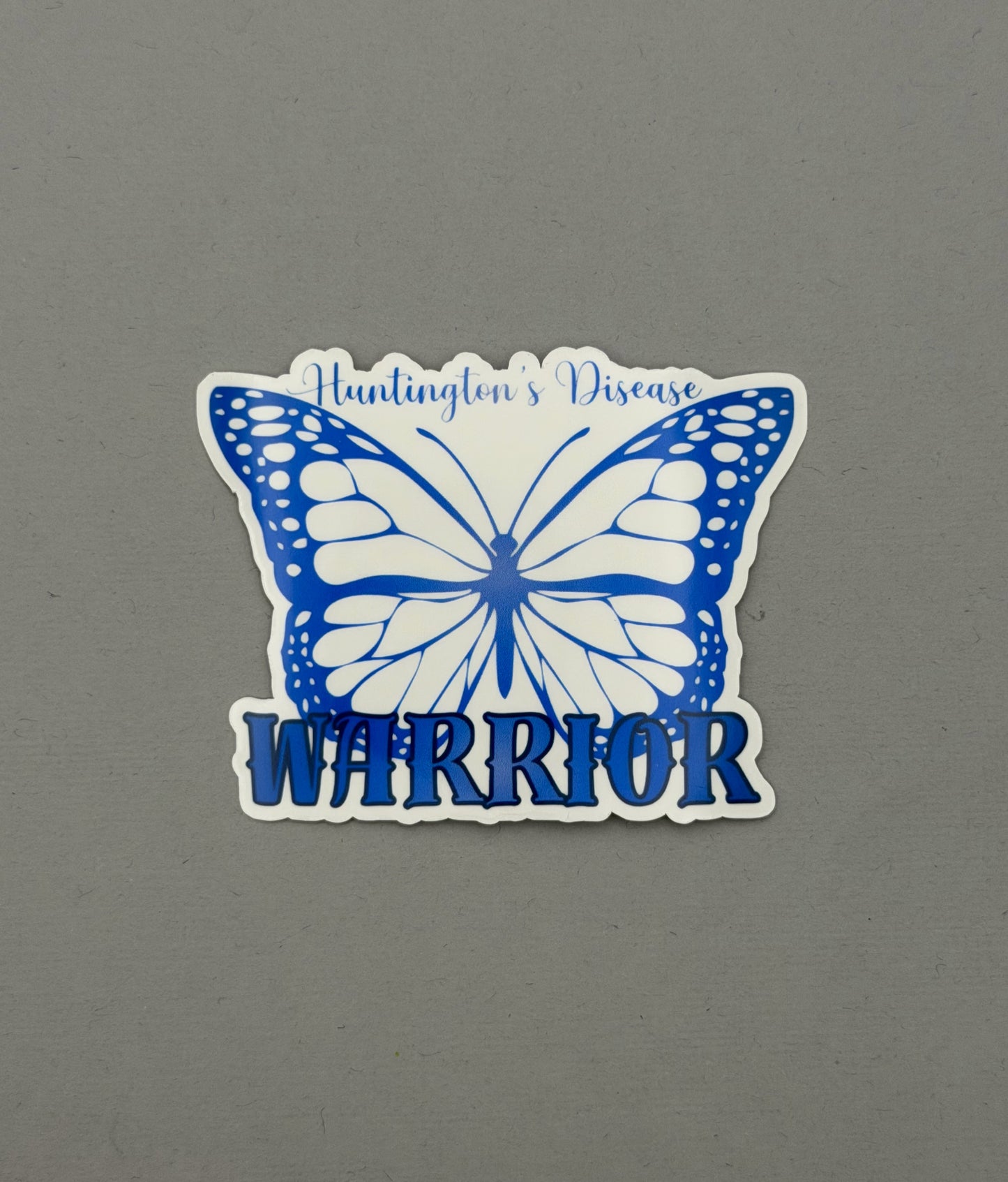 Huntington's Disease Warrior Butterfly Sticker