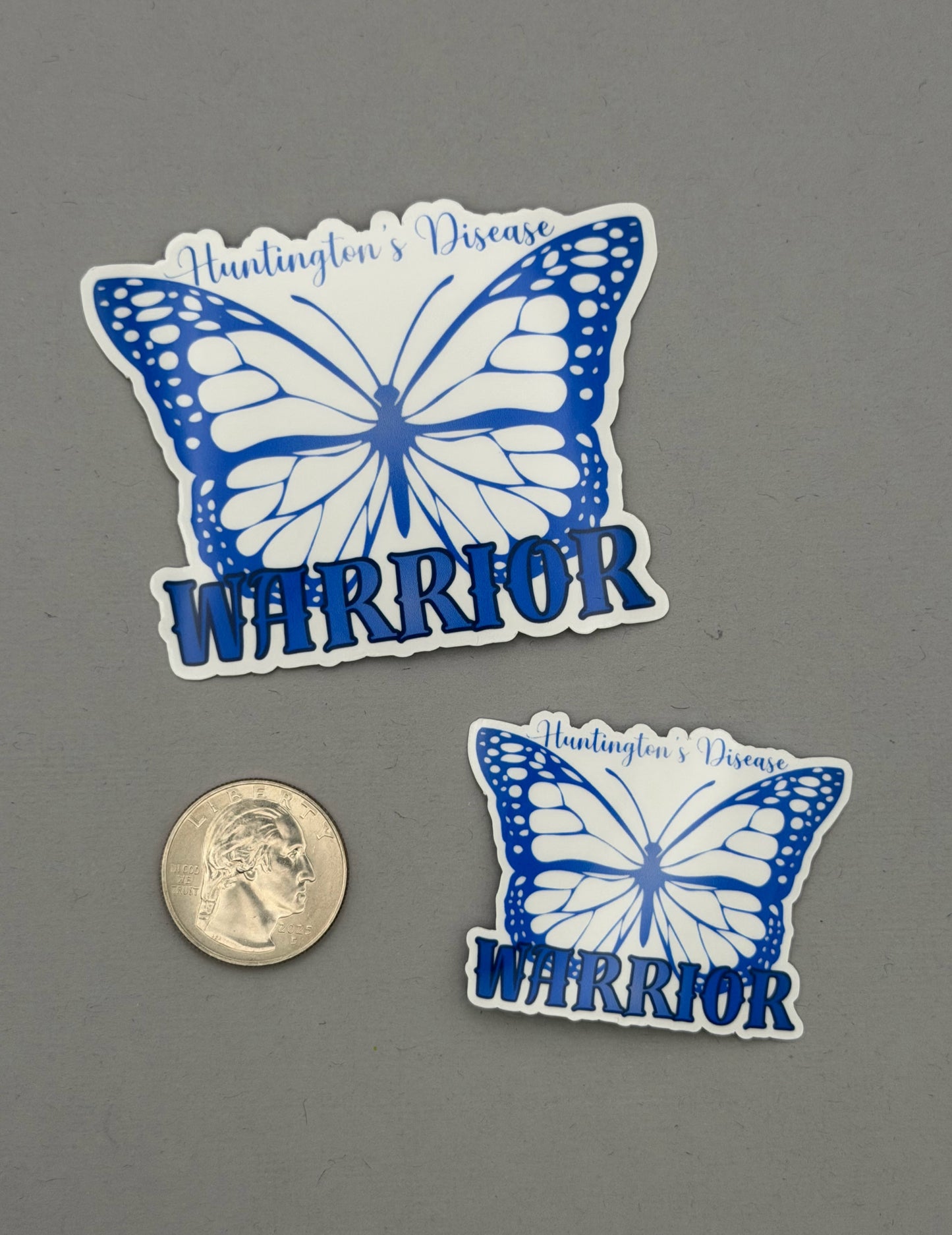 Huntington's Disease Warrior Butterfly Sticker