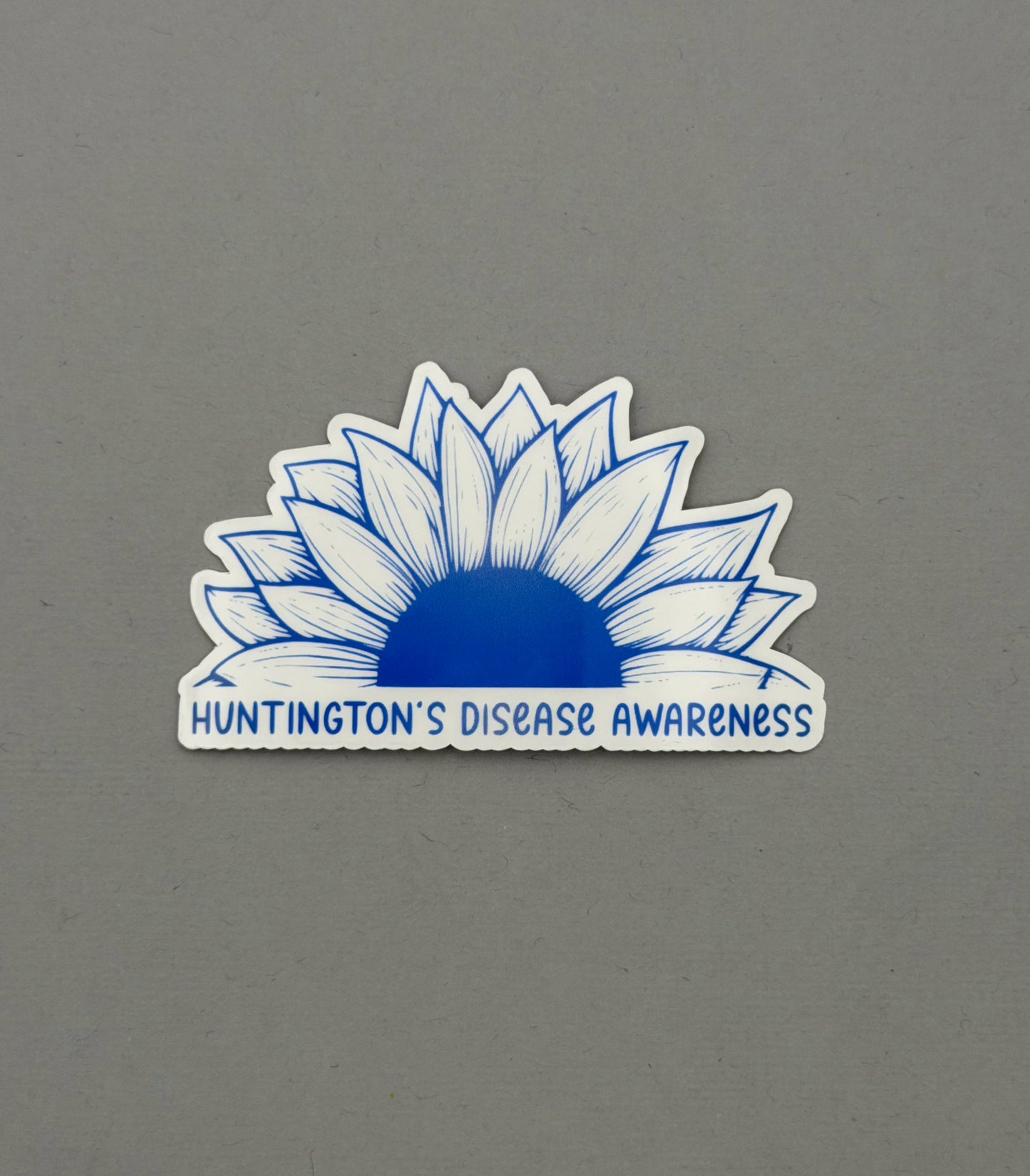 Huntington's Disease Awareness Sunflower Sticker