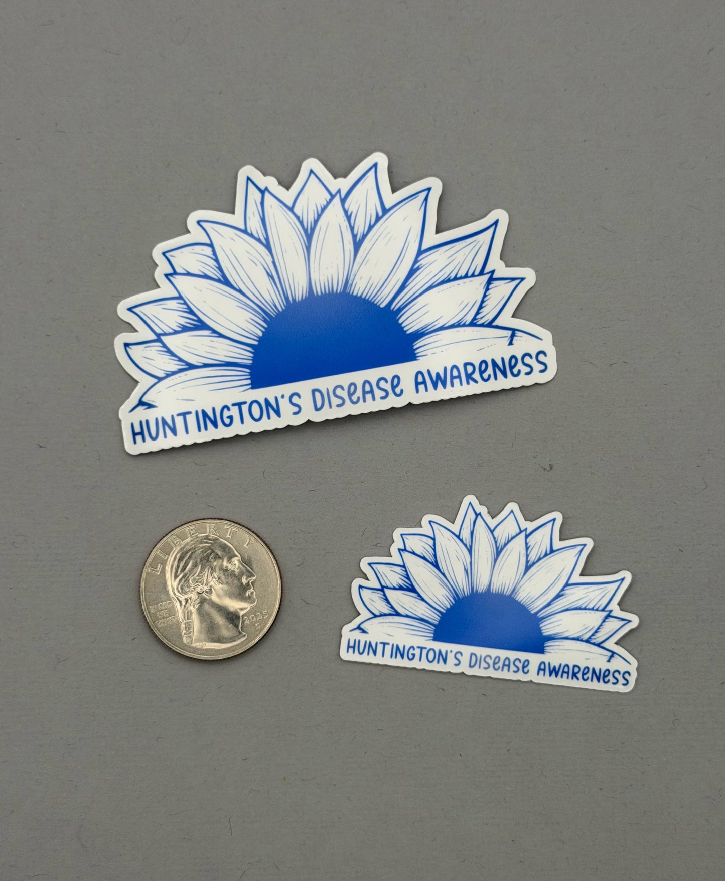 Huntington's Disease Awareness Sunflower Sticker
