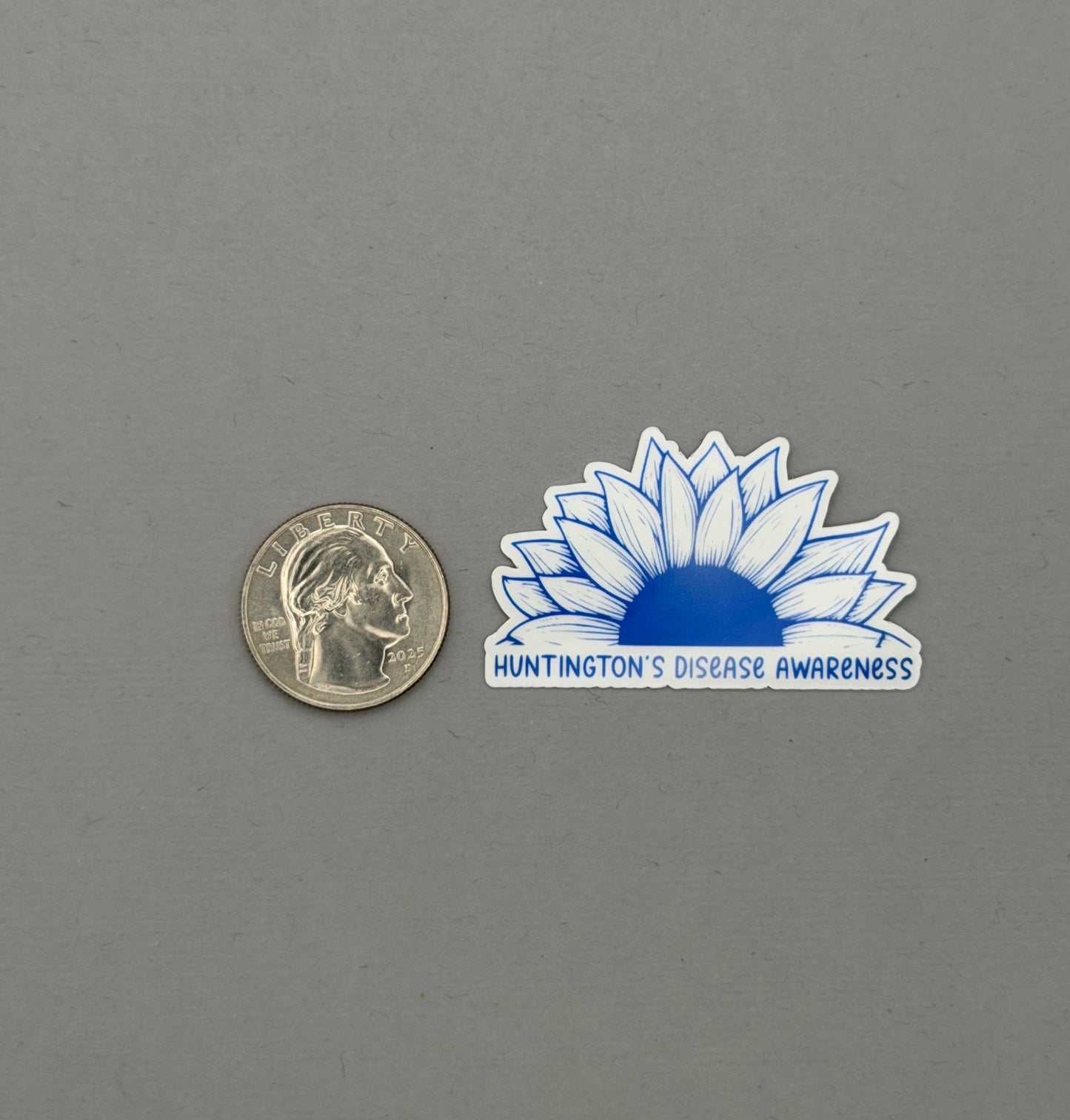 Huntington's Disease Awareness Sunflower Sticker