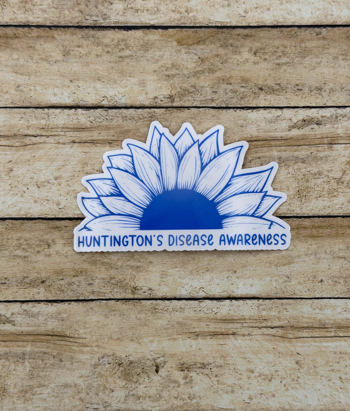 Huntington's Disease Awareness Sunflower Sticker