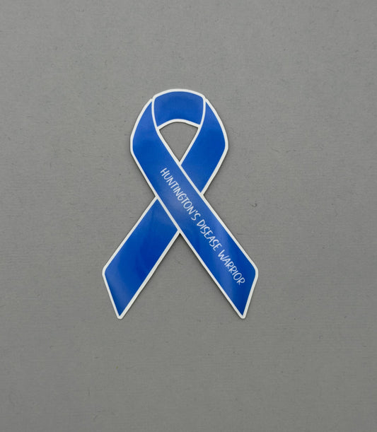 Huntington's Disease Warrior Ribbon Sticker