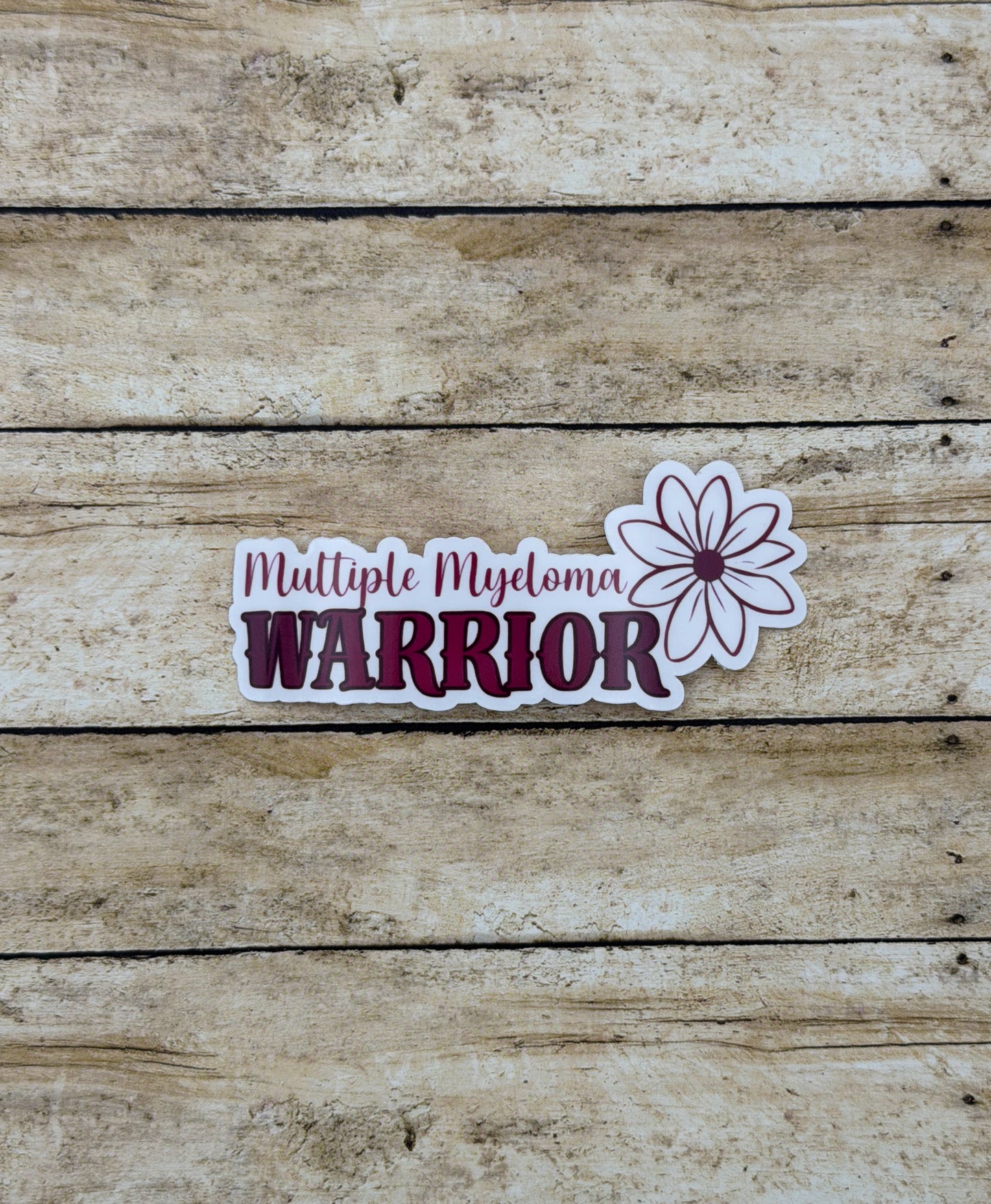 Multiple Myeloma Warrior Flower Sticker