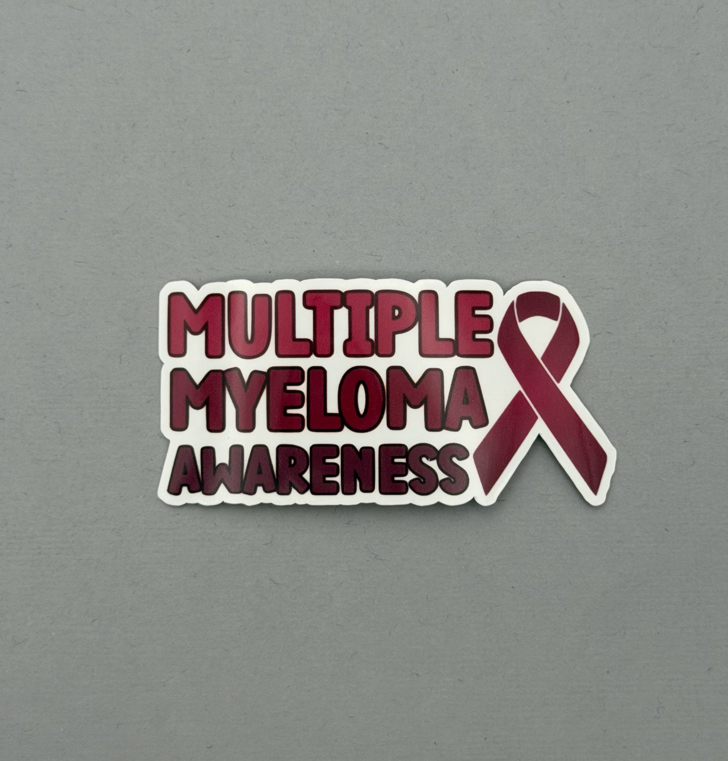 Multiple Myeloma Awareness with Ribbon Sticker