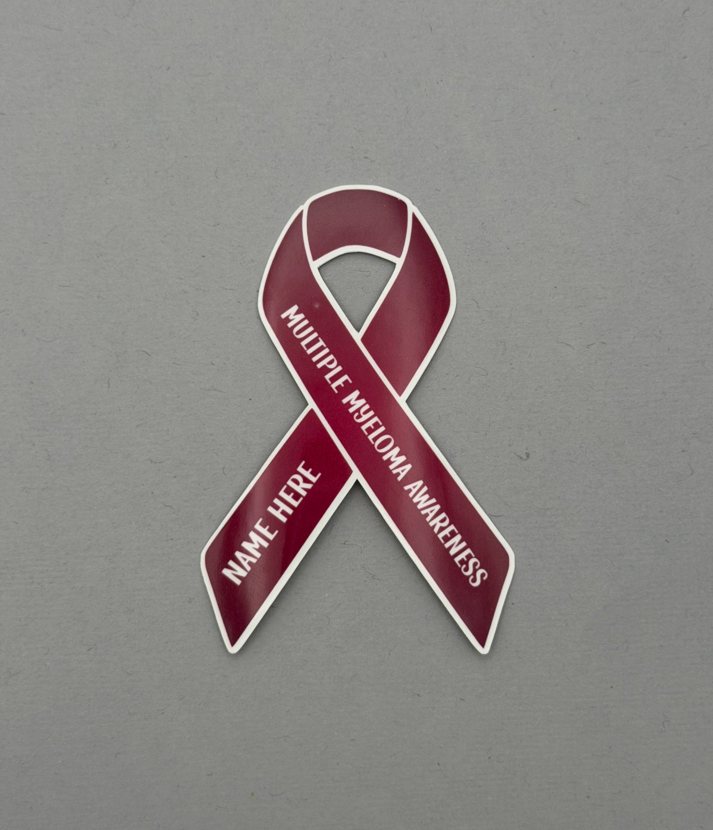 Multiple Myeloma Awareness Custom Ribbon Sticker