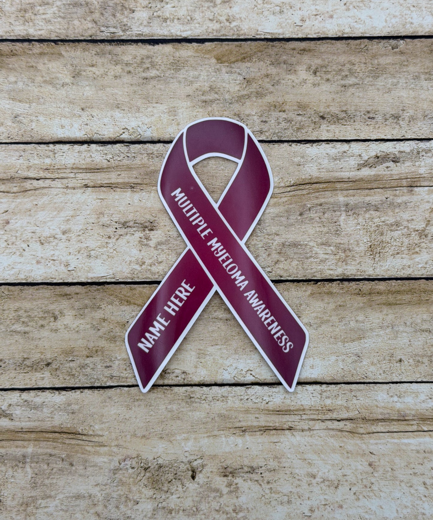 Multiple Myeloma Awareness Custom Ribbon Sticker