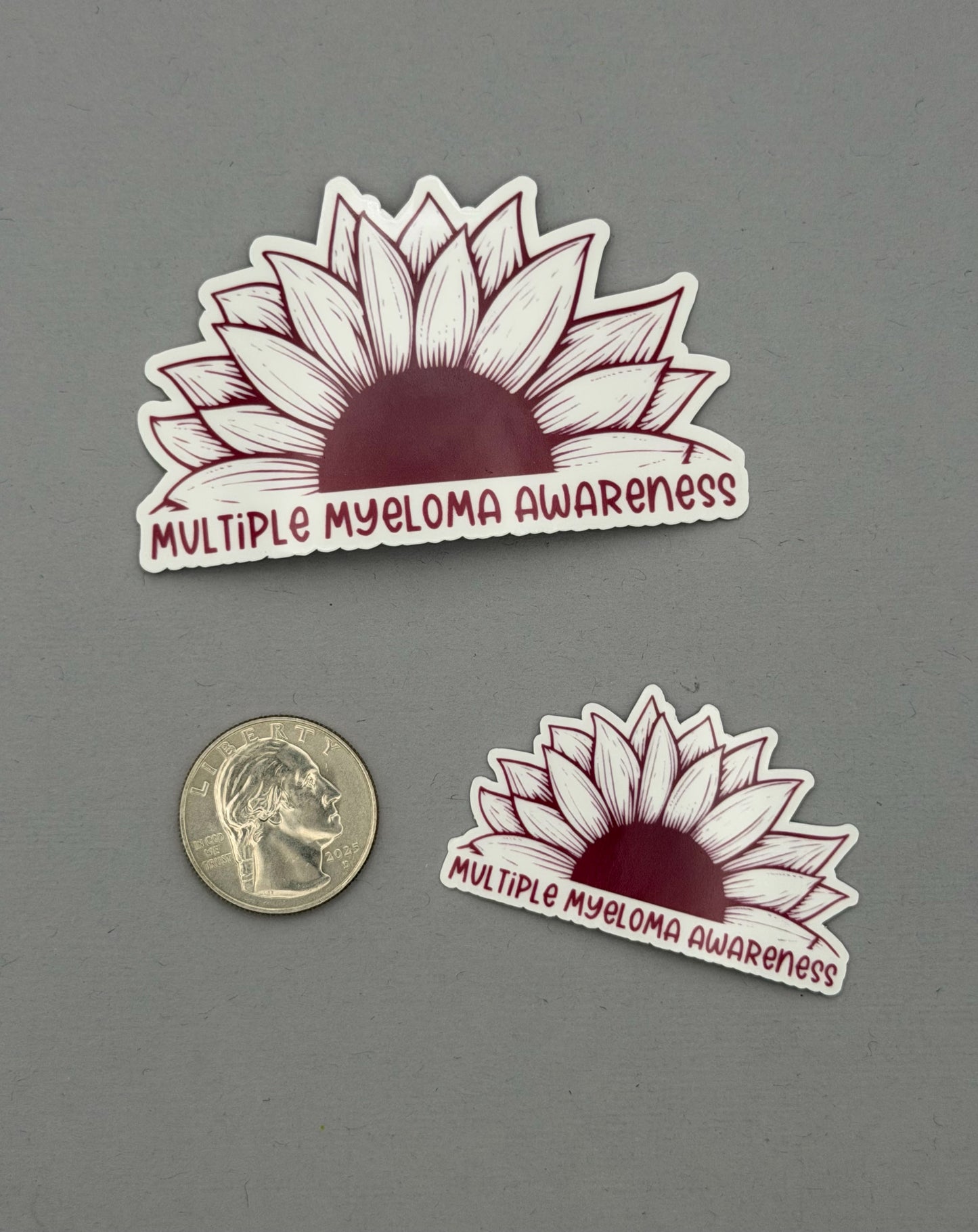 Multiple Myeloma Awareness Sunflower Sticker