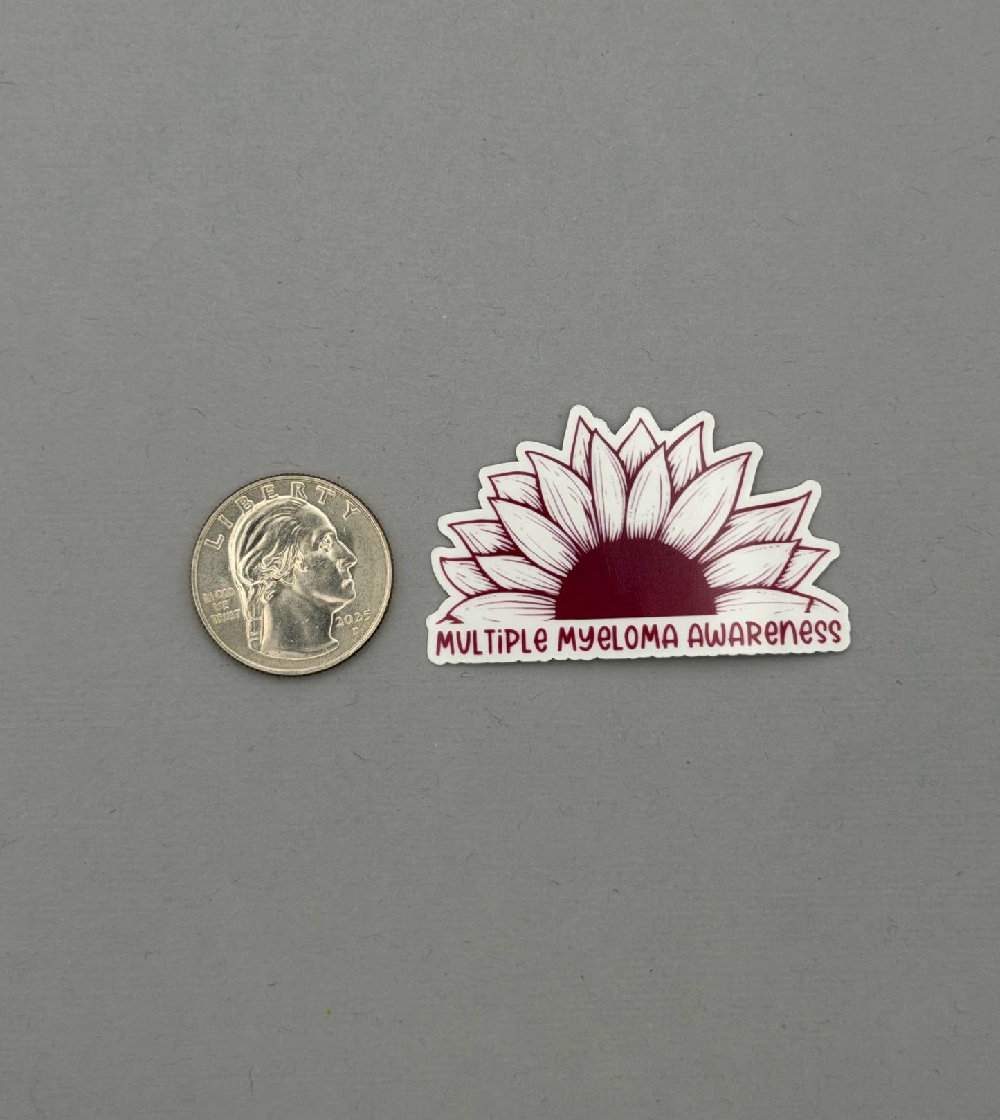Multiple Myeloma Awareness Sunflower Sticker