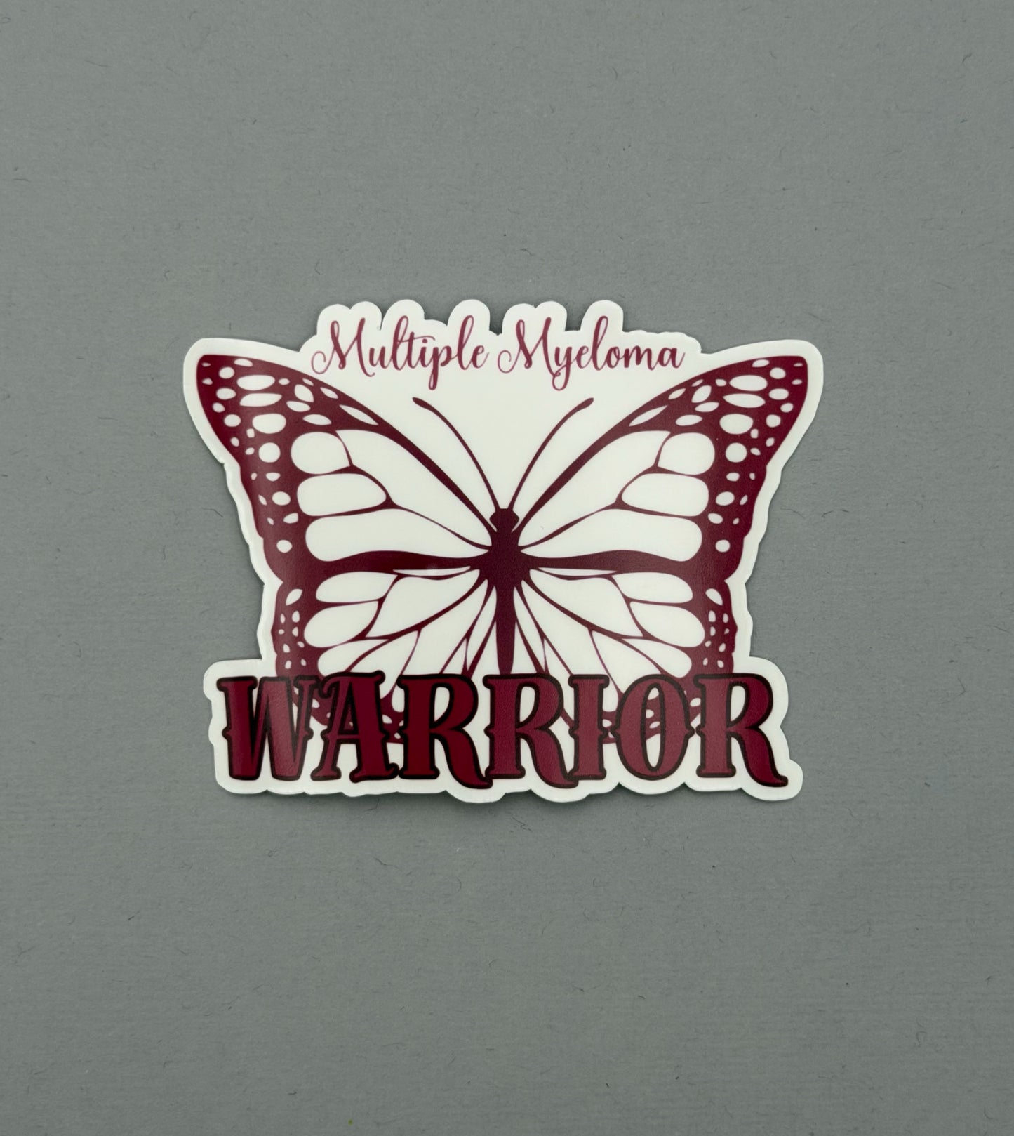 Multiple Myeloma Warrior Butterfly Sticker