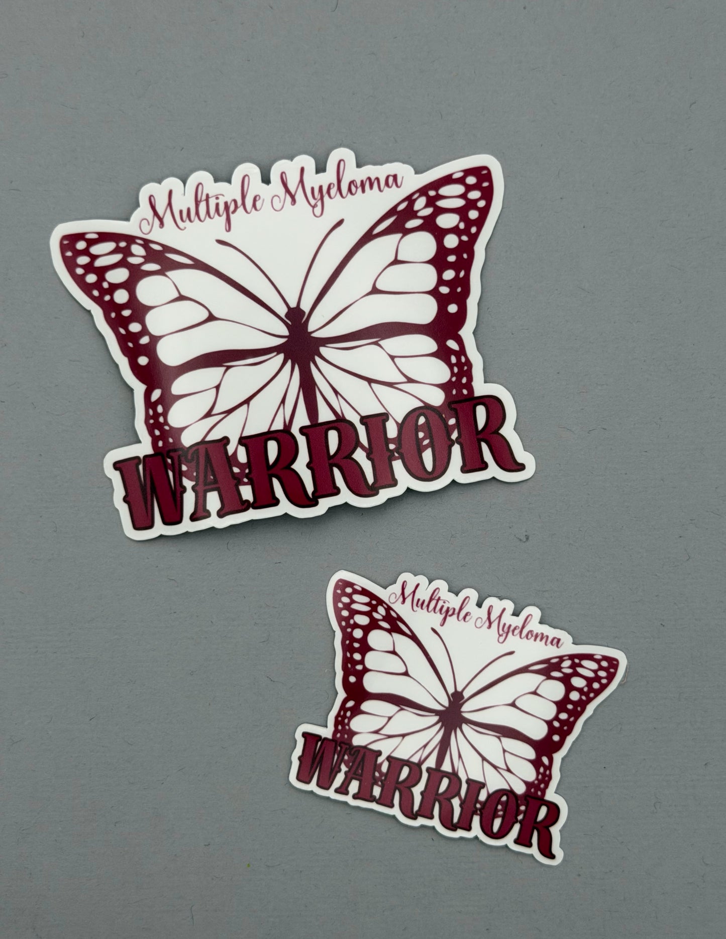 Multiple Myeloma Warrior Butterfly Sticker