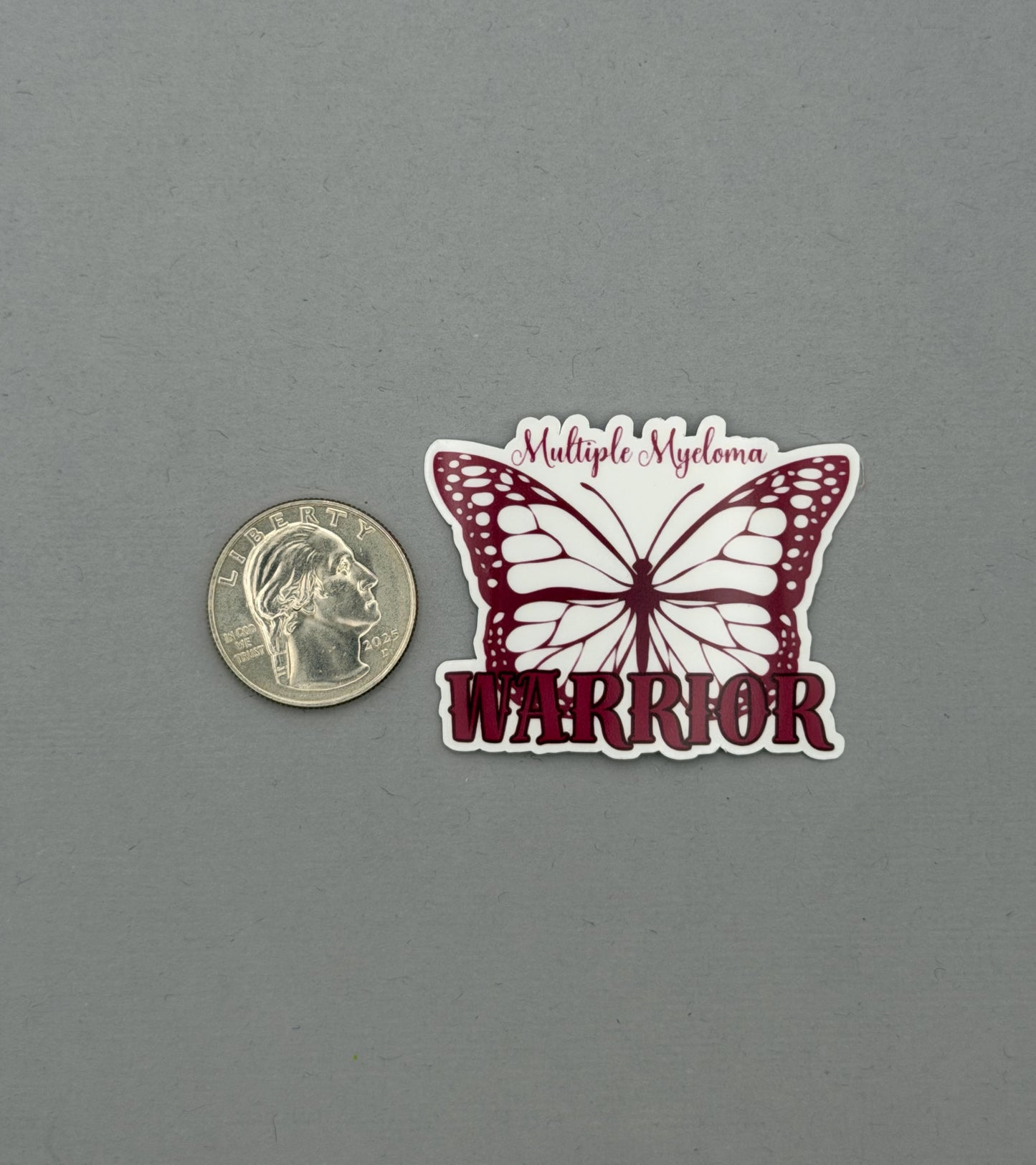 Multiple Myeloma Warrior Butterfly Sticker