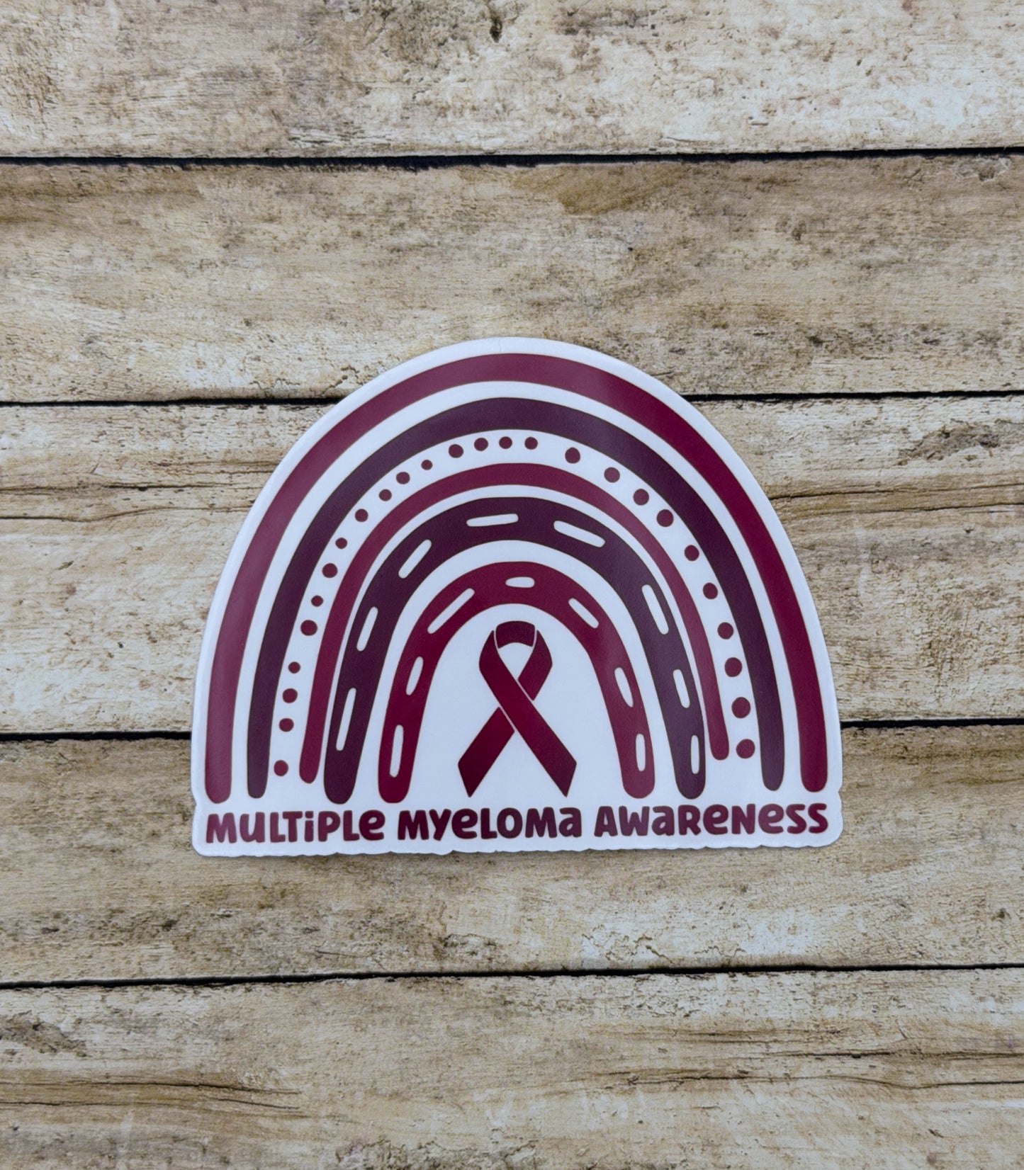 Multiple Myeloma Awareness Rainbow Sticker
