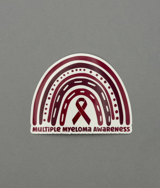Multiple Myeloma Awareness Rainbow Sticker