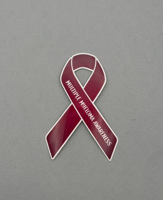 Multiple Myeloma Awareness Ribbon Sticker