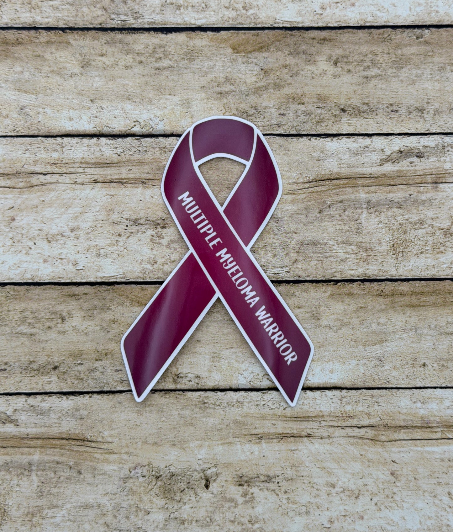 Multiple Myeloma Warrior Ribbon Sticker