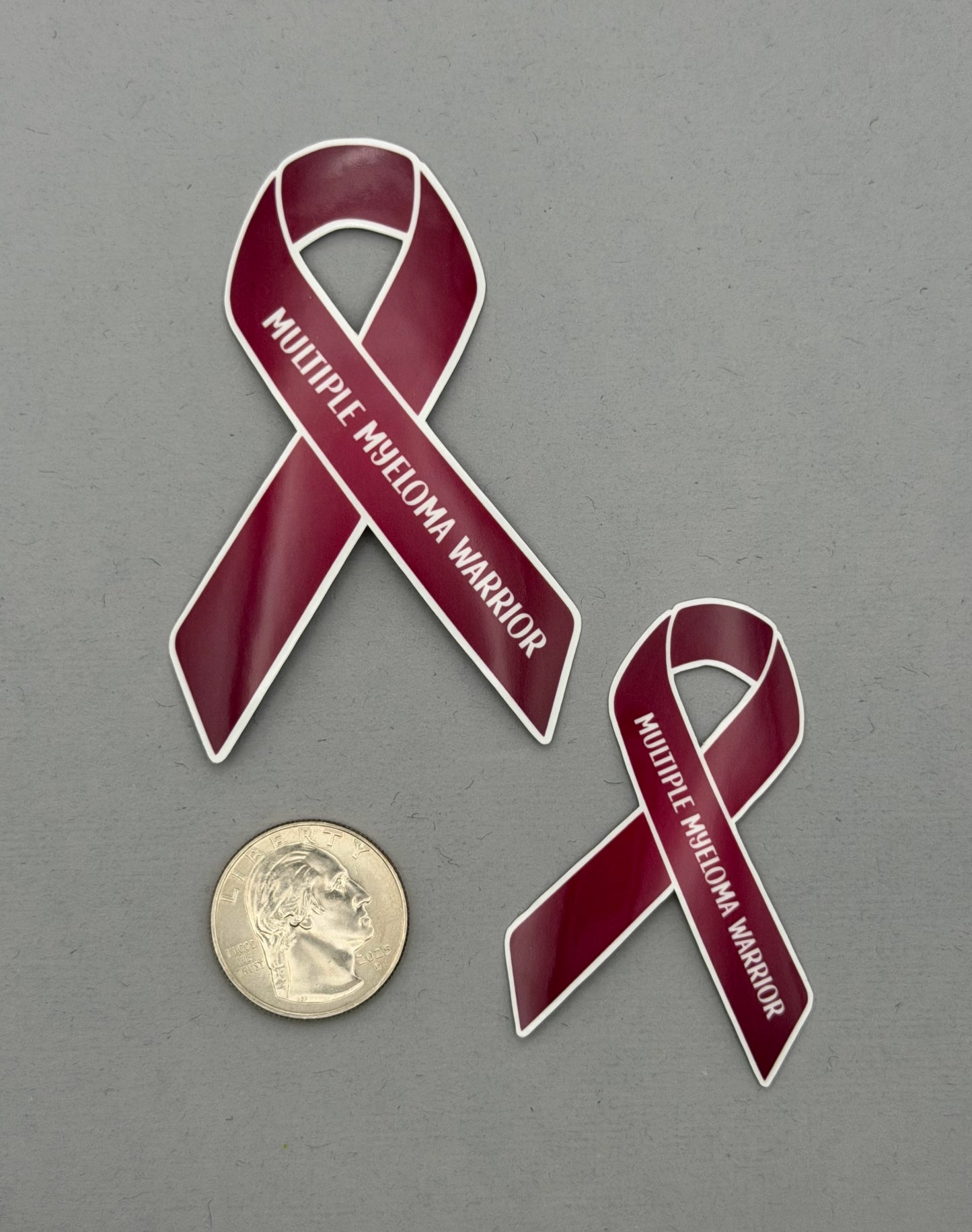 Multiple Myeloma Warrior Ribbon Sticker