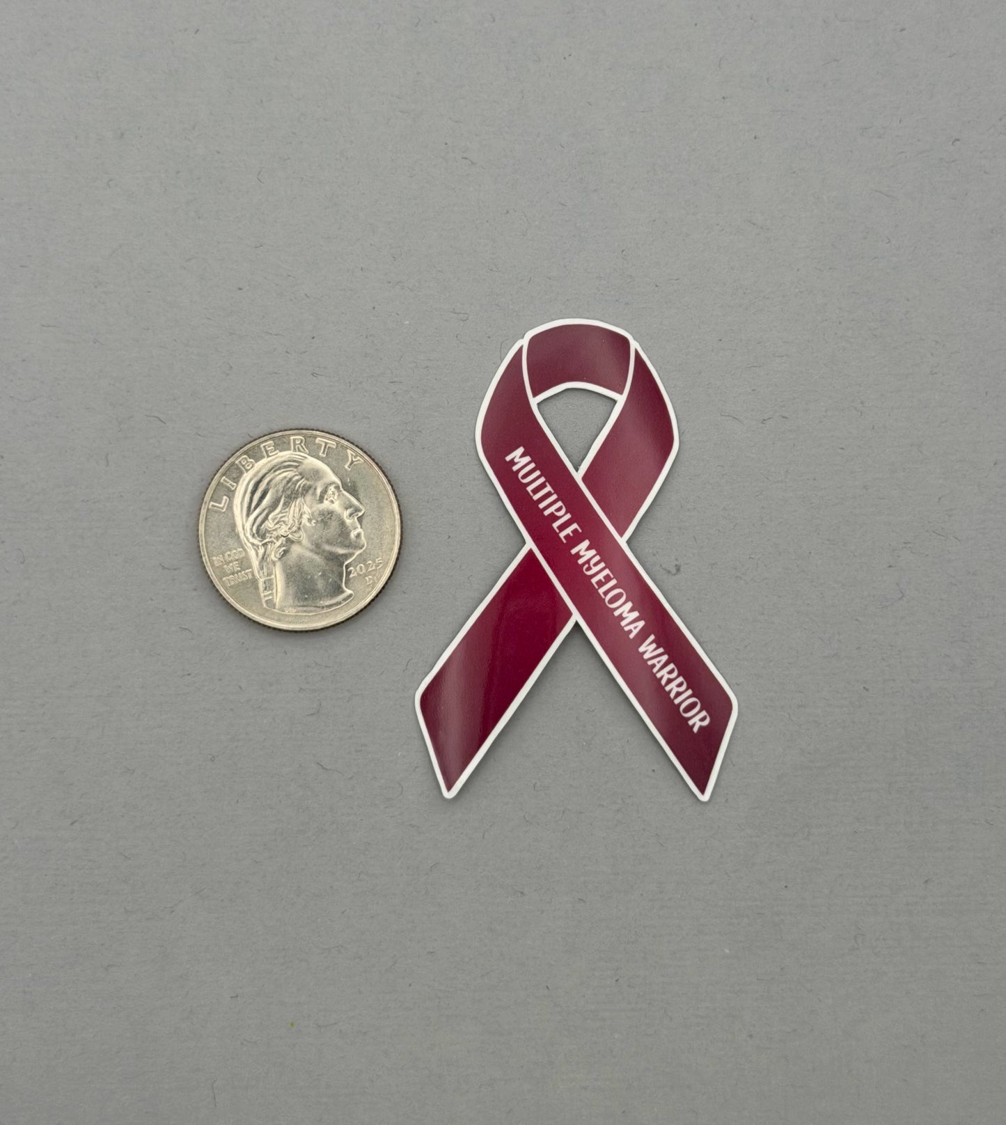 Multiple Myeloma Warrior Ribbon Sticker