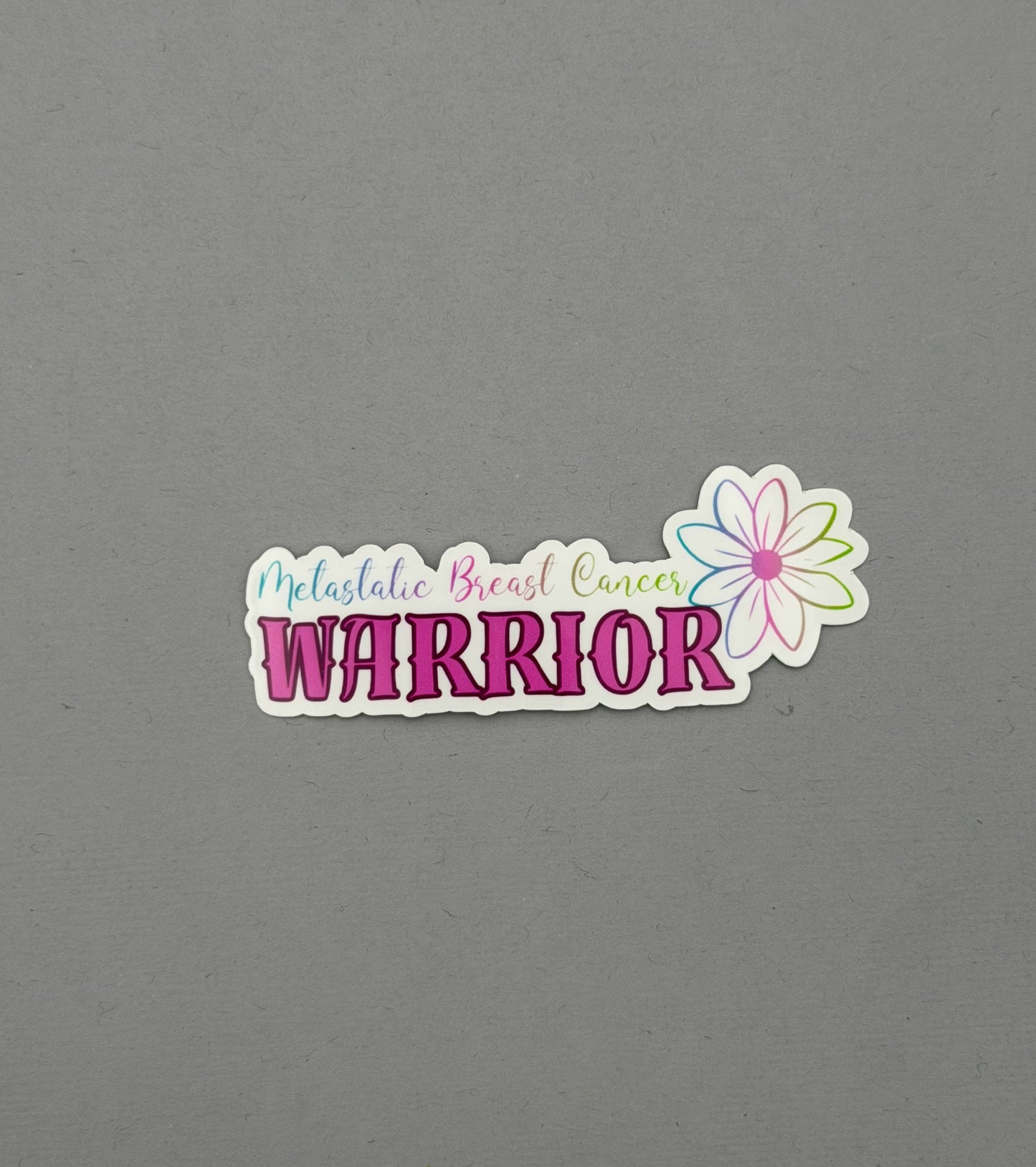 Metastatic Breast Cancer Warrior Flower Sticker