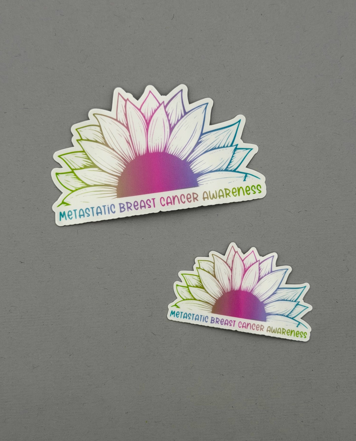 Metastatic Breast Cancer Awareness Sunflower Sticker