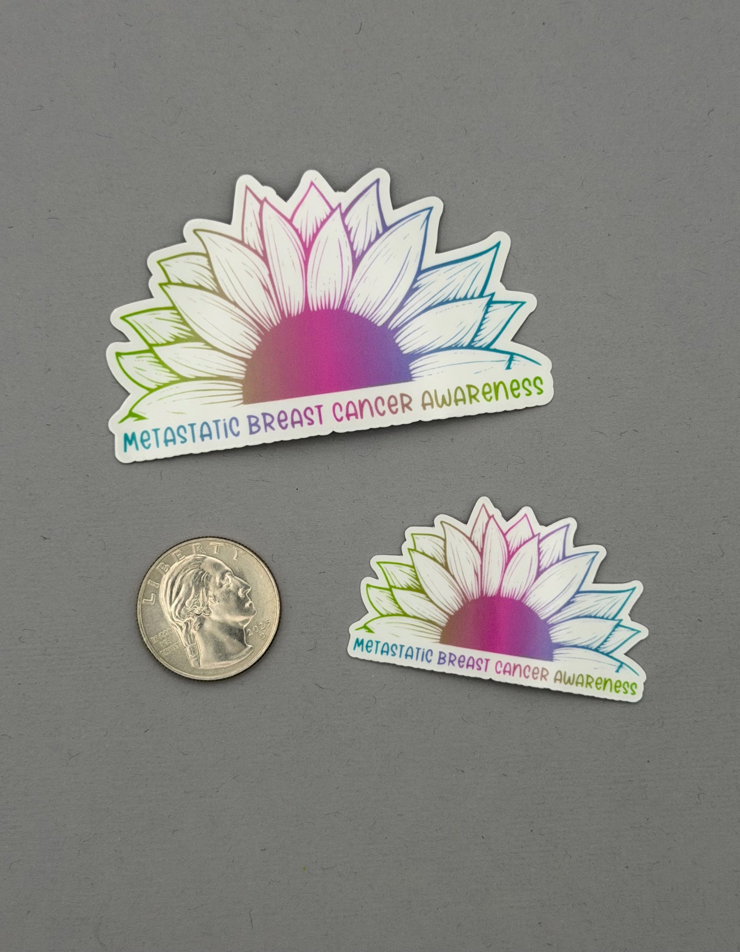 Metastatic Breast Cancer Awareness Sunflower Sticker