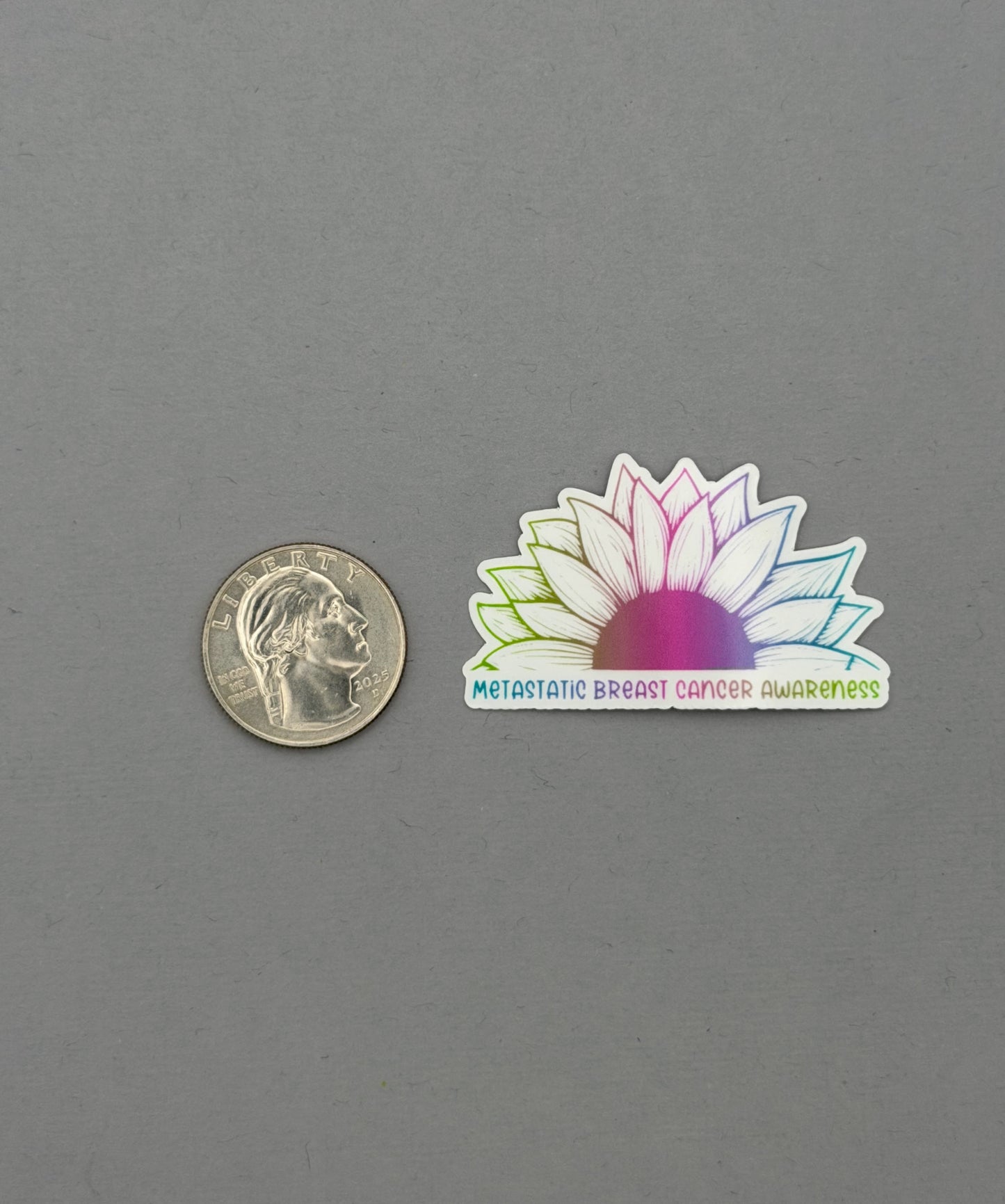 Metastatic Breast Cancer Awareness Sunflower Sticker