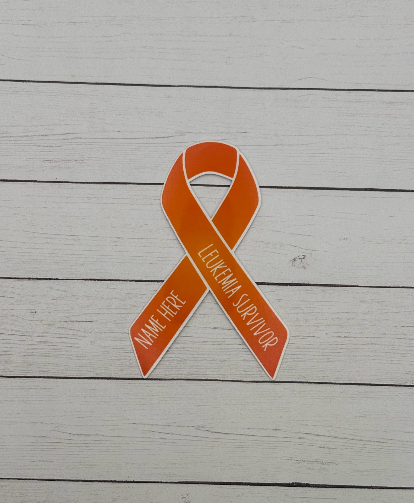 Leukemia Fighter Custom Ribbon Sticker