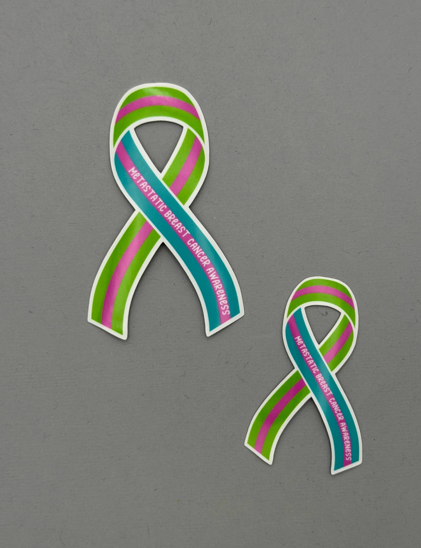 Metastatic Breast Cancer Awareness Ribbon Sticker