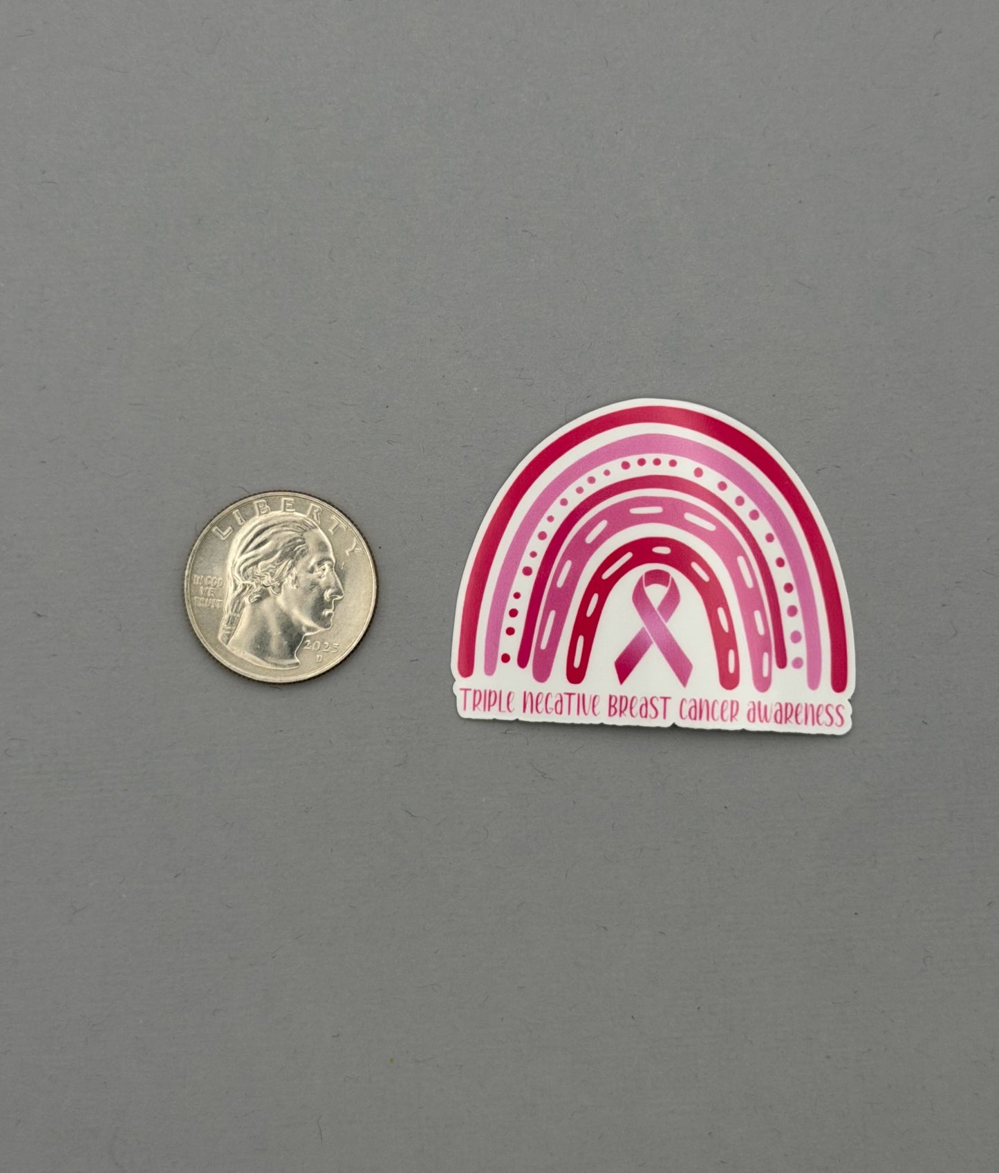 Triple Negative Breast Cancer Awareness Rainbow Sticker