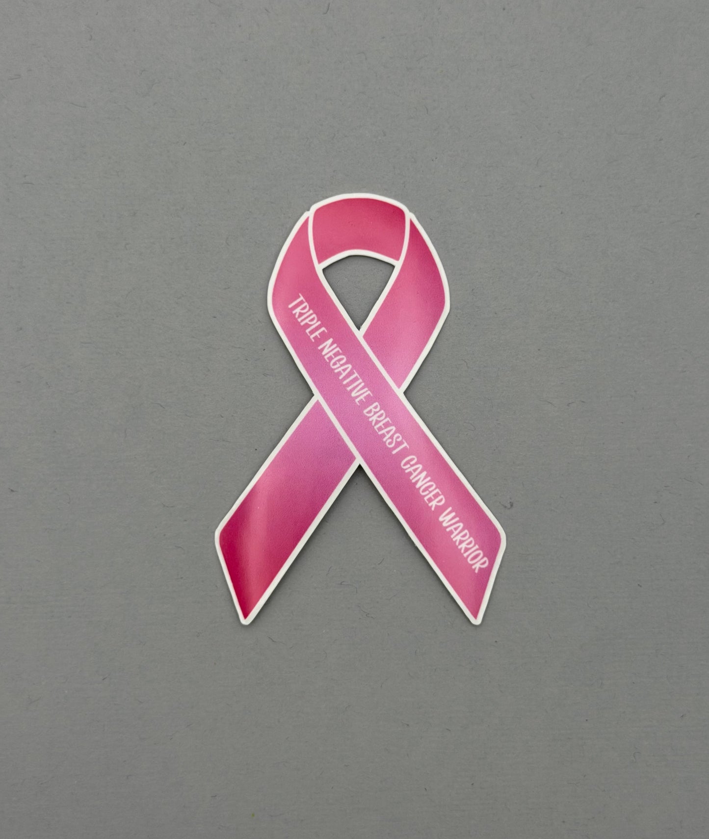 Triple Negative Breast Cancer Warrior Ribbon Sticker