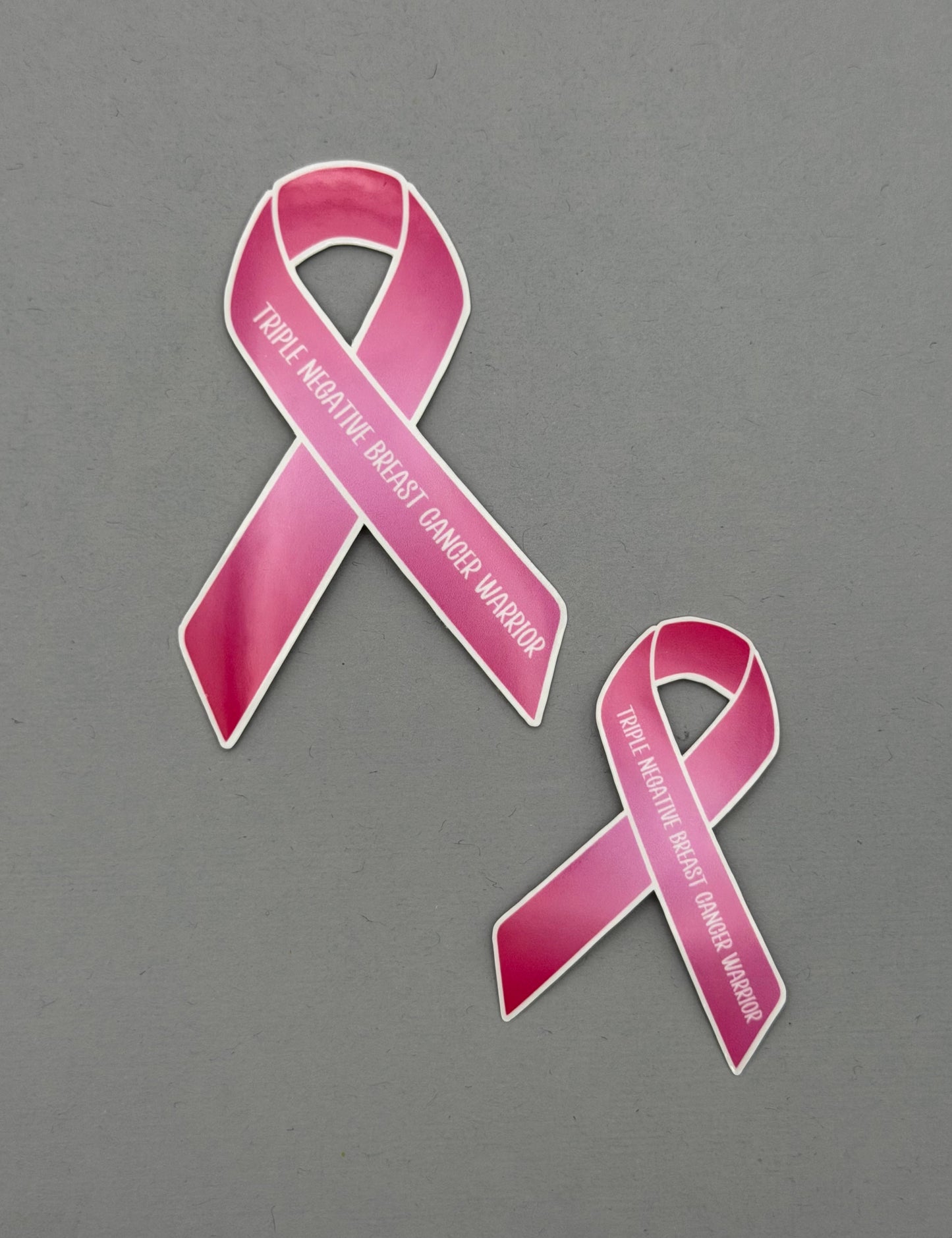 Triple Negative Breast Cancer Warrior Ribbon Sticker