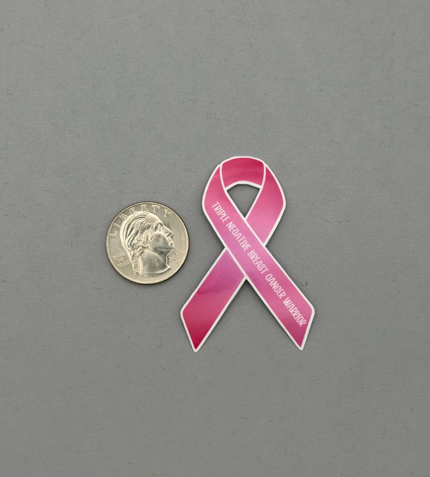 Triple Negative Breast Cancer Warrior Ribbon Sticker