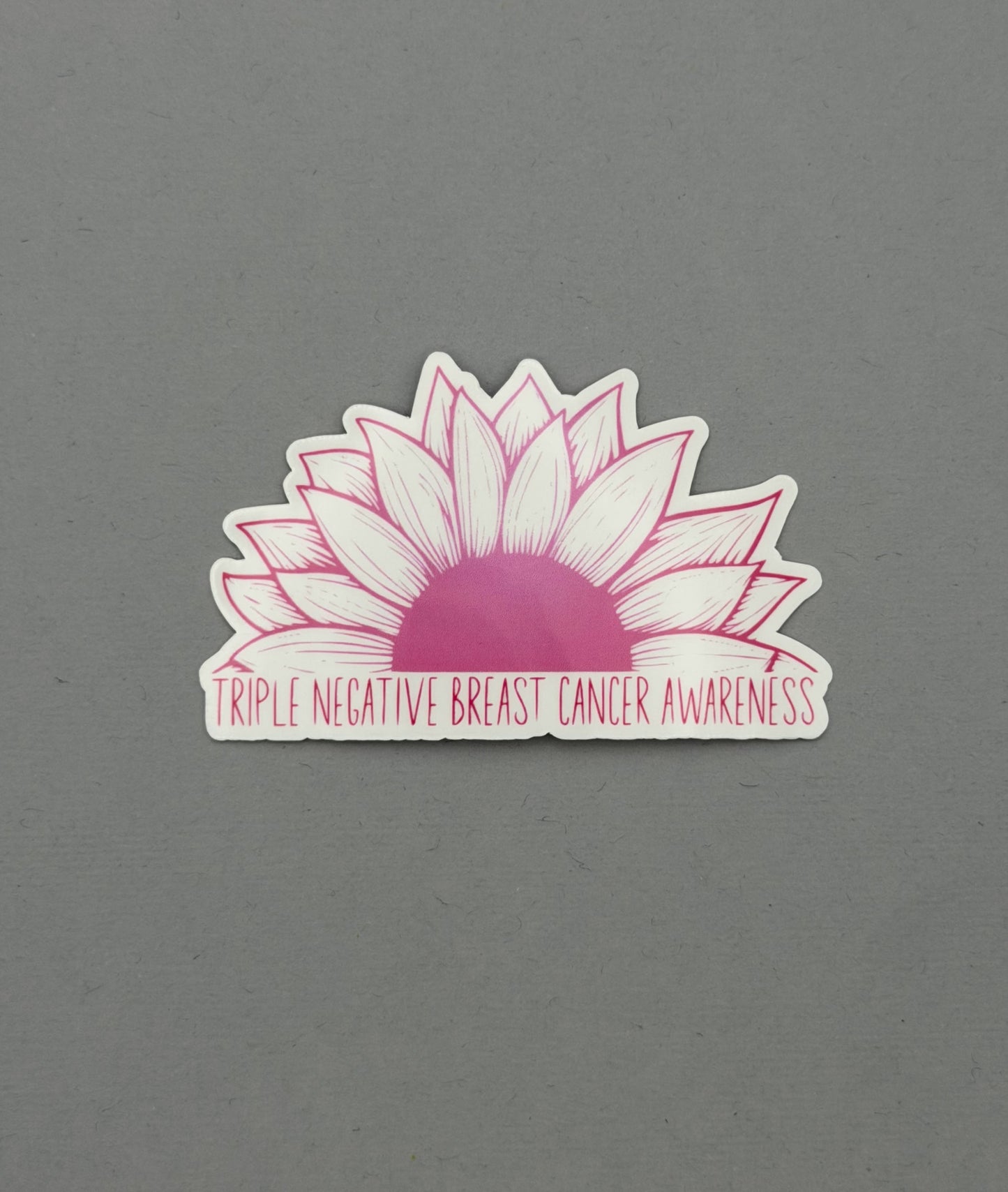 Triple Negative Breast Cancer Awareness Sunflower Sticker
