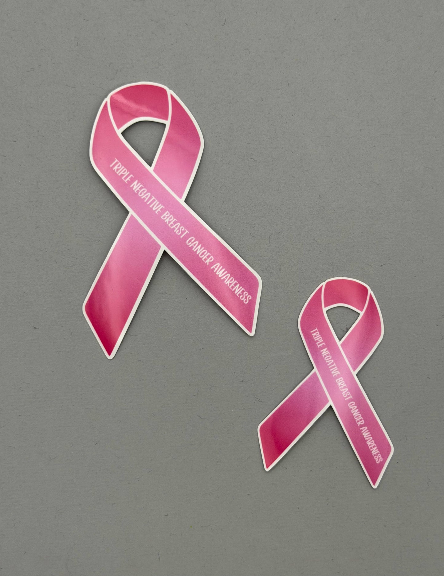 Triple Negative Breast Cancer Awareness Ribbon Sticker