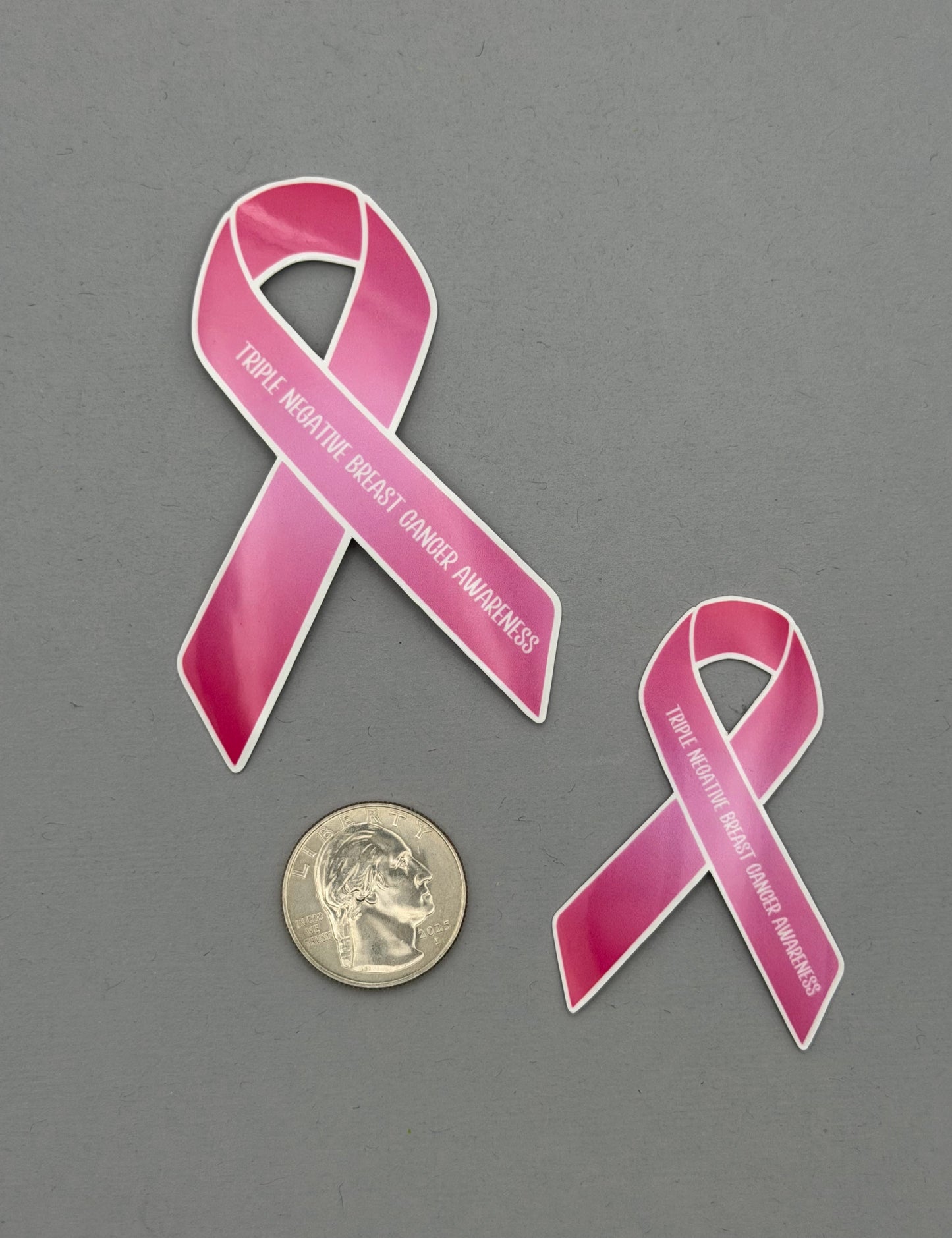 Triple Negative Breast Cancer Awareness Ribbon Sticker