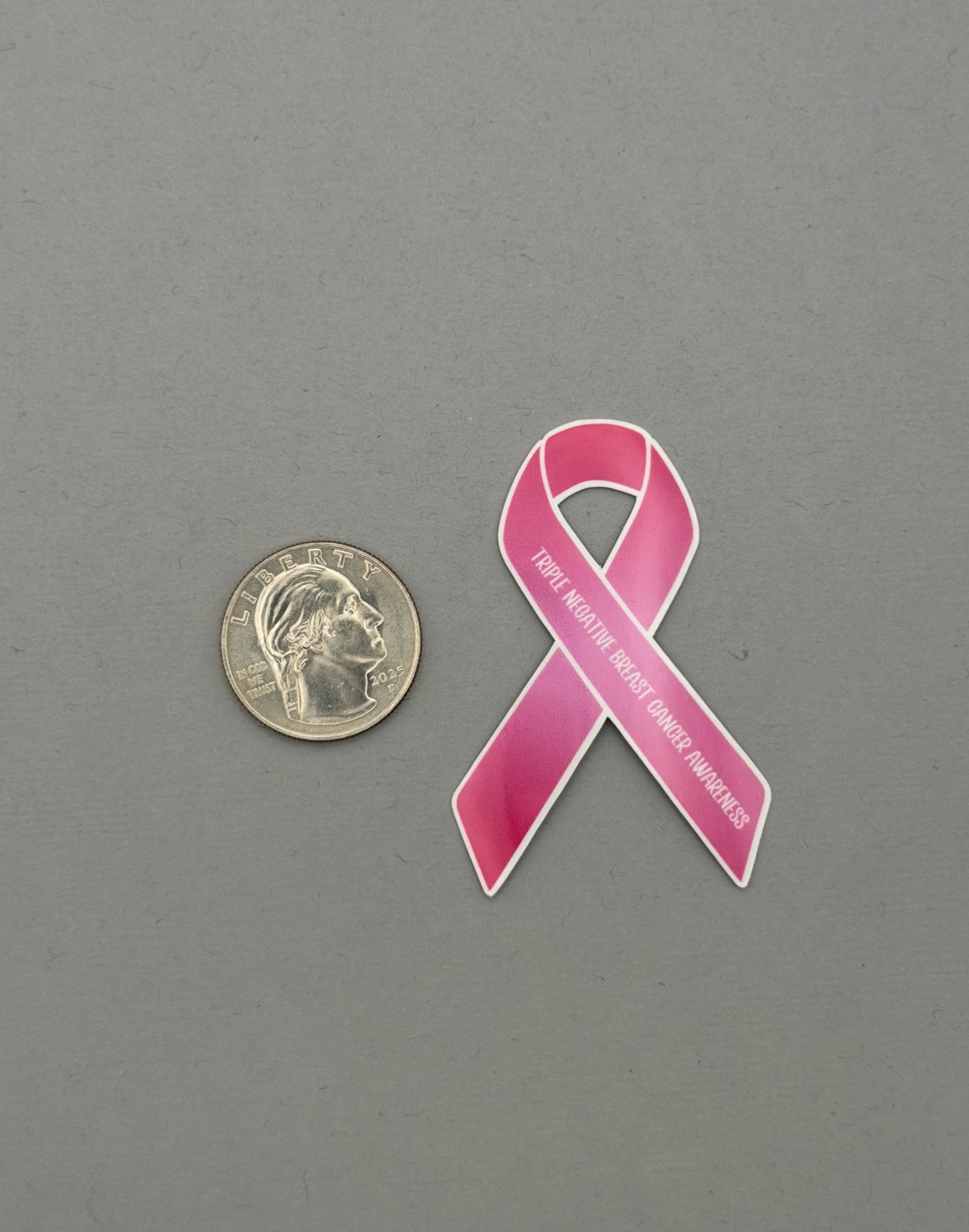 Triple Negative Breast Cancer Awareness Ribbon Sticker