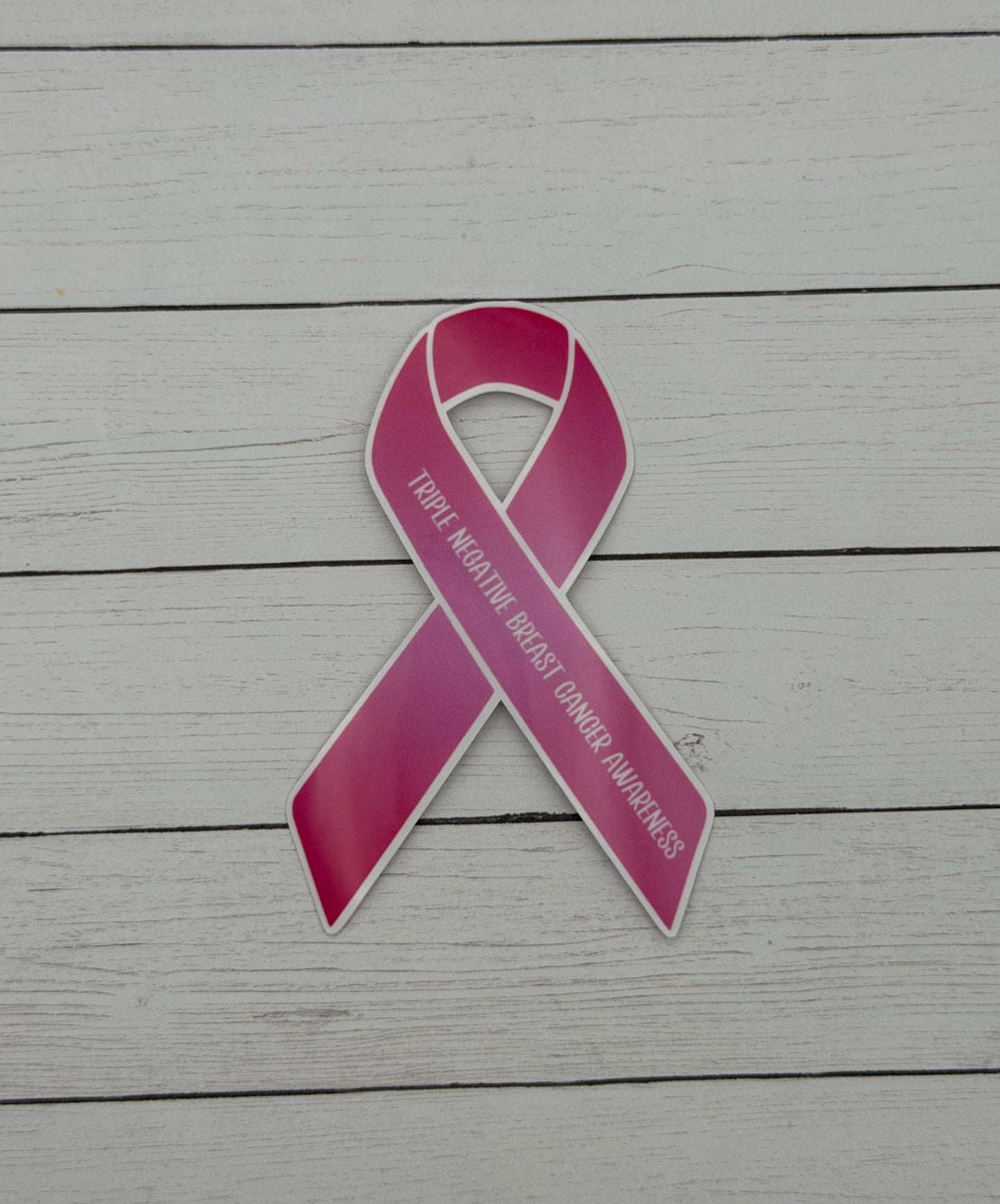 Triple Negative Breast Cancer Awareness Ribbon Sticker