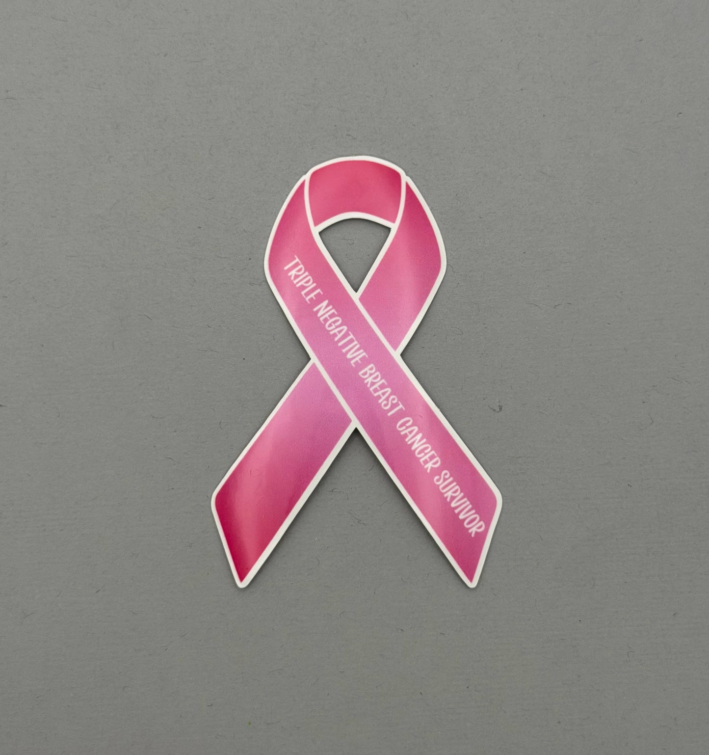 Triple Negative Breast Cancer Survivor Ribbon Sticker