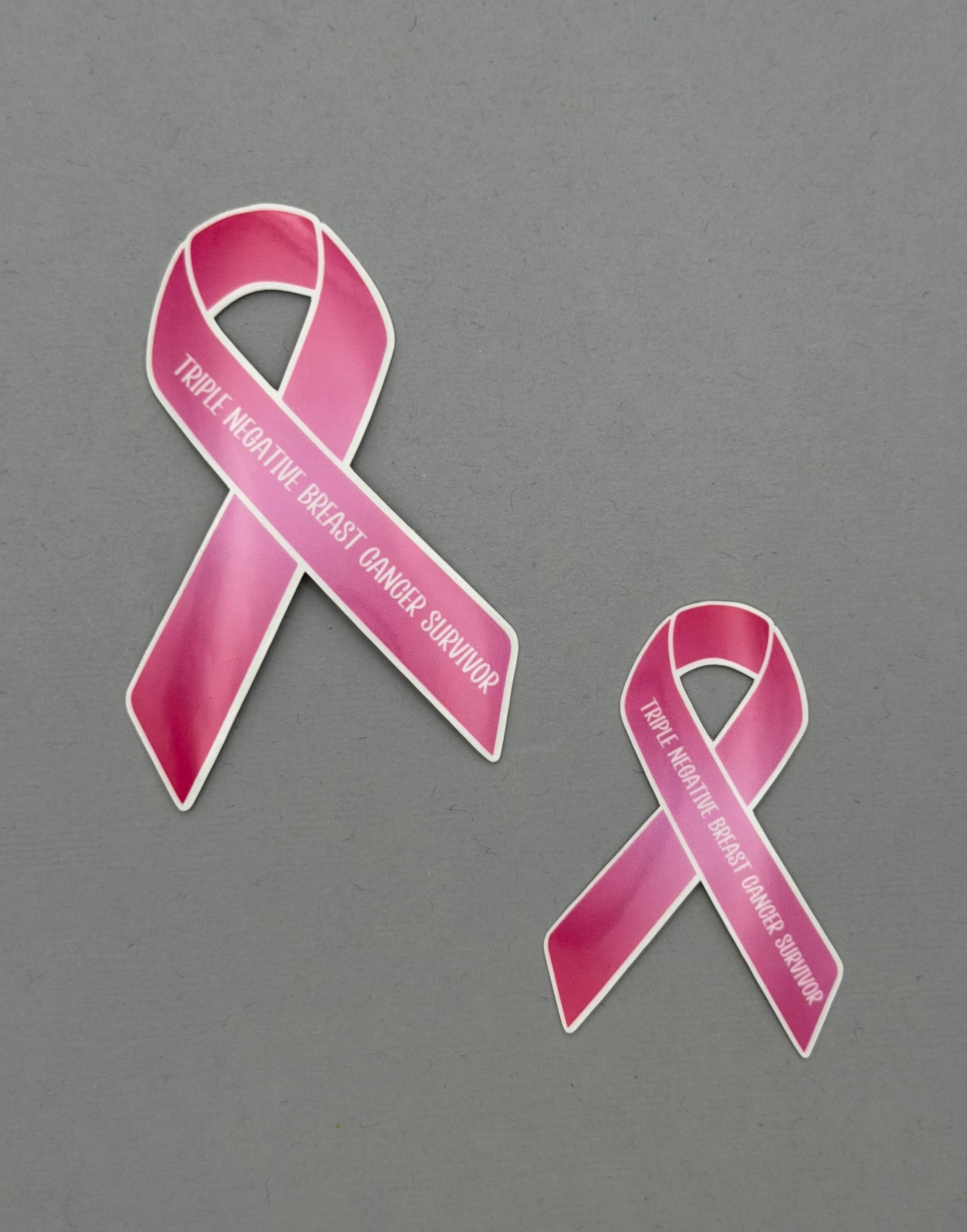 Triple Negative Breast Cancer Survivor Ribbon Sticker