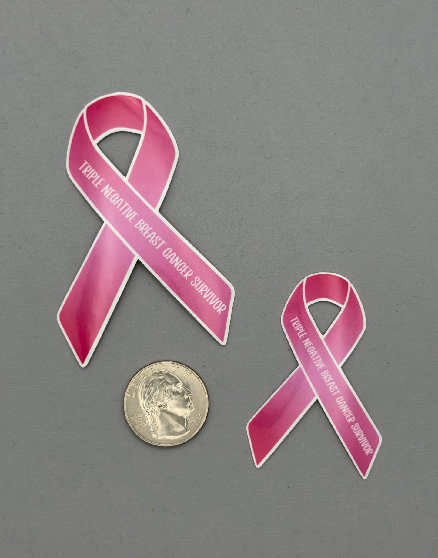 Triple Negative Breast Cancer Survivor Ribbon Sticker