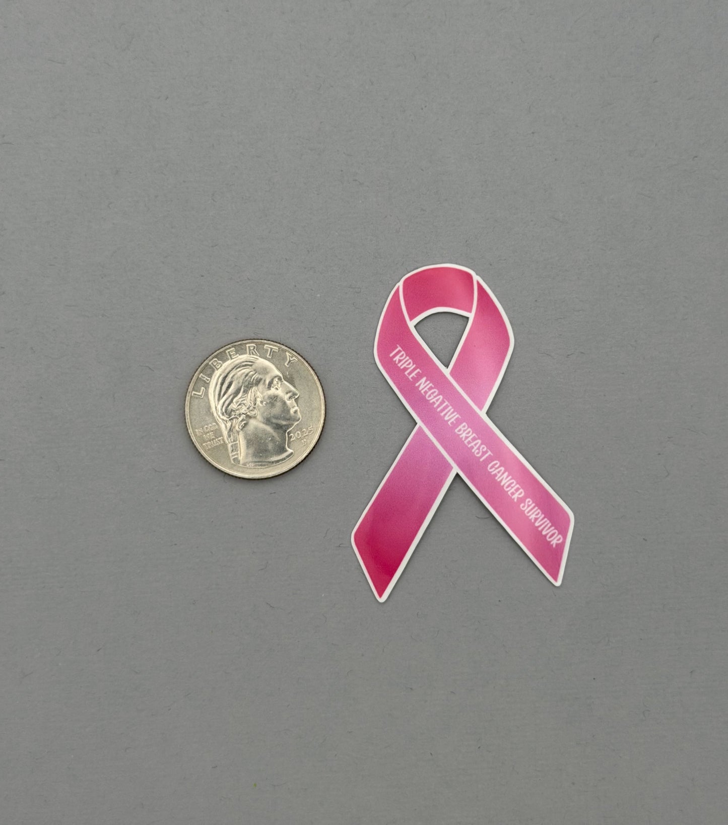 Triple Negative Breast Cancer Survivor Ribbon Sticker